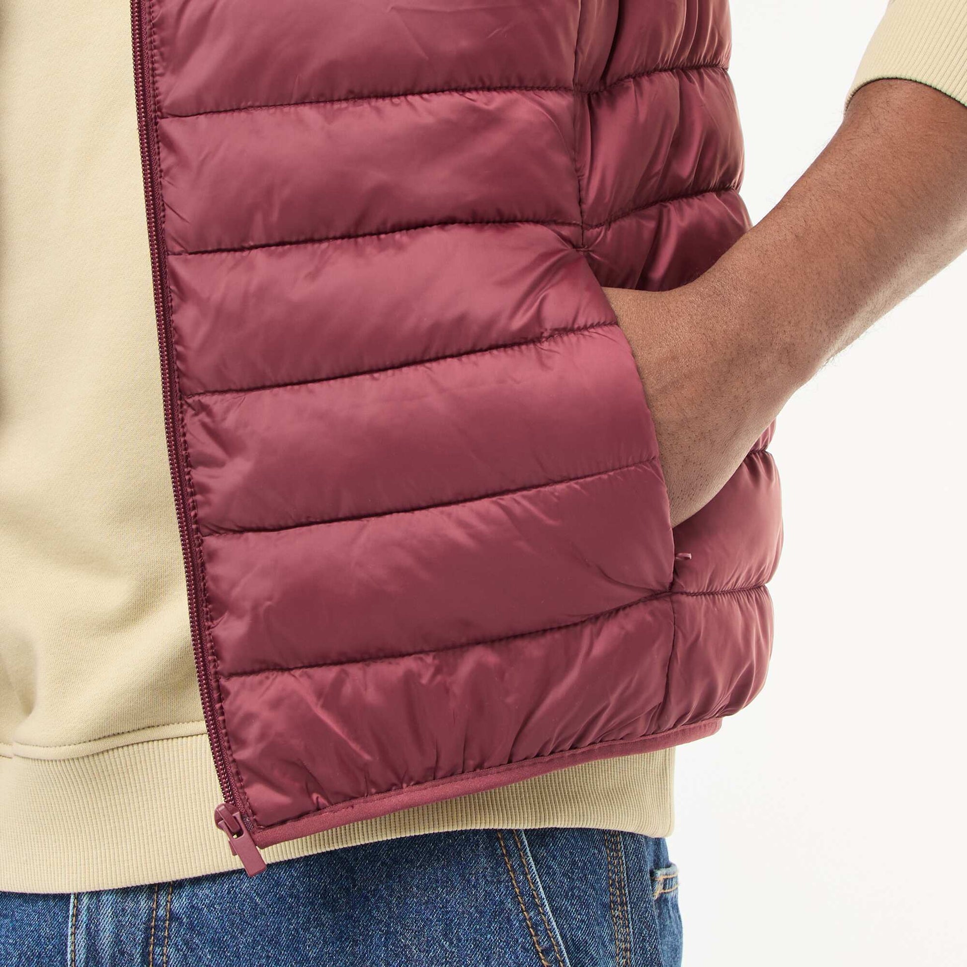 Plain showerproof bodywarmer RED