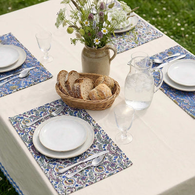 Set of 2 Floral Placemats (32x45 cm) - Kiabi Home BLUE