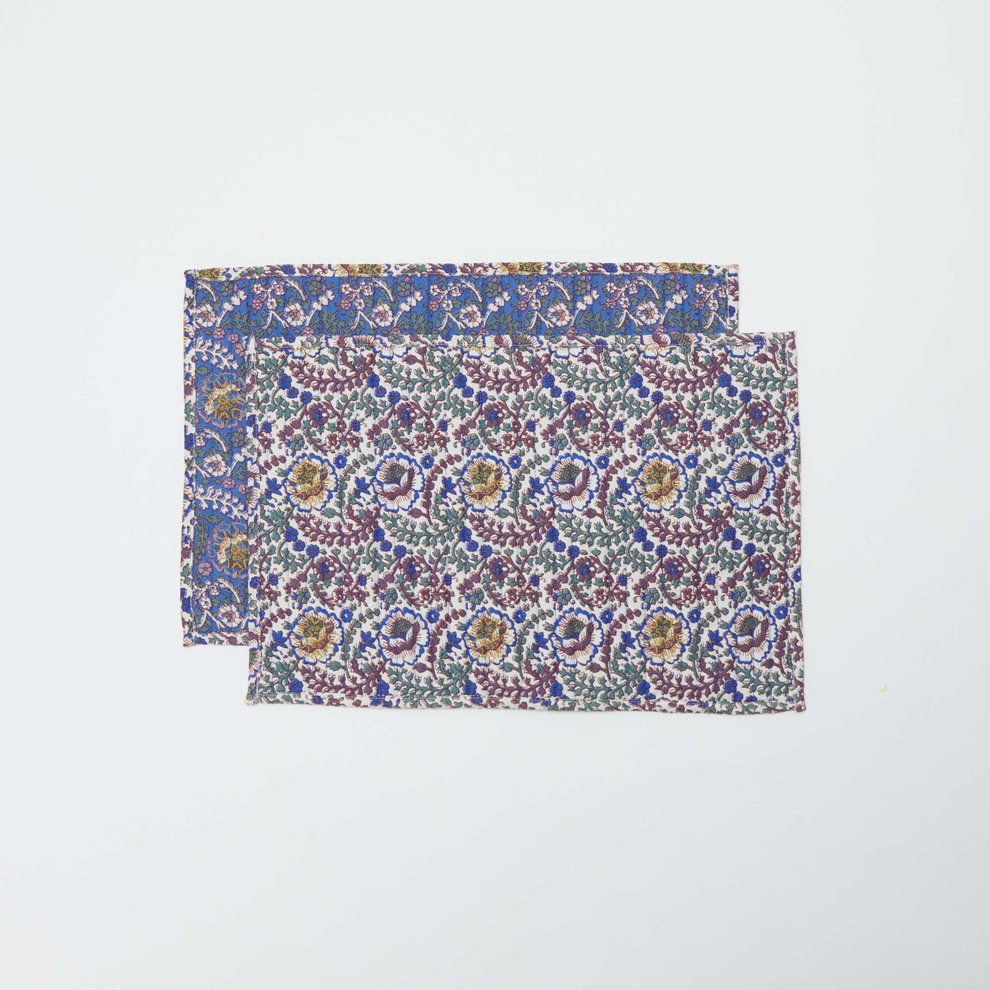 Set of 2 Floral Placemats (32x45 cm) - Kiabi Home BLUE
