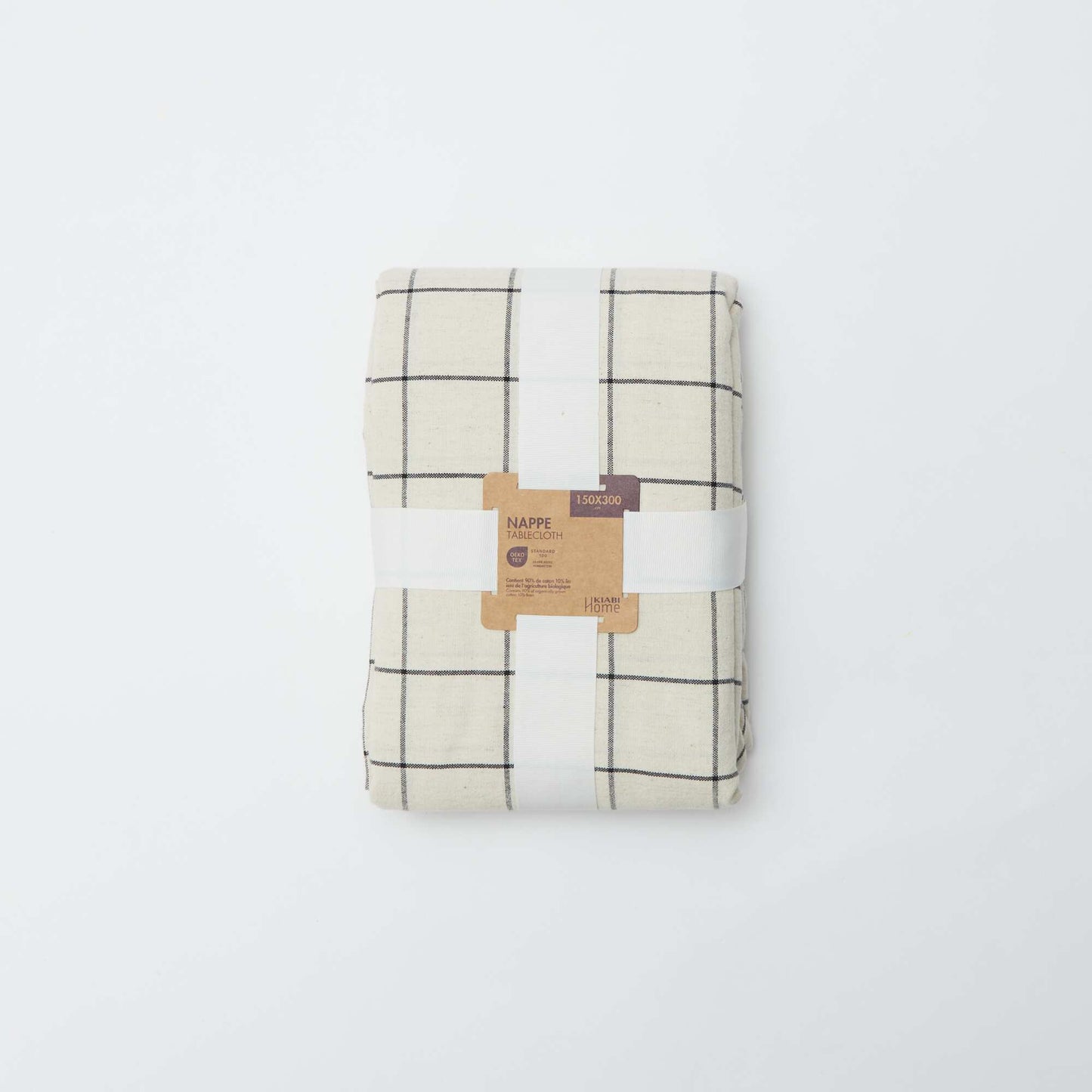 Checkered Tablecloth (150x300 cm) - Kiabi Home BLACK