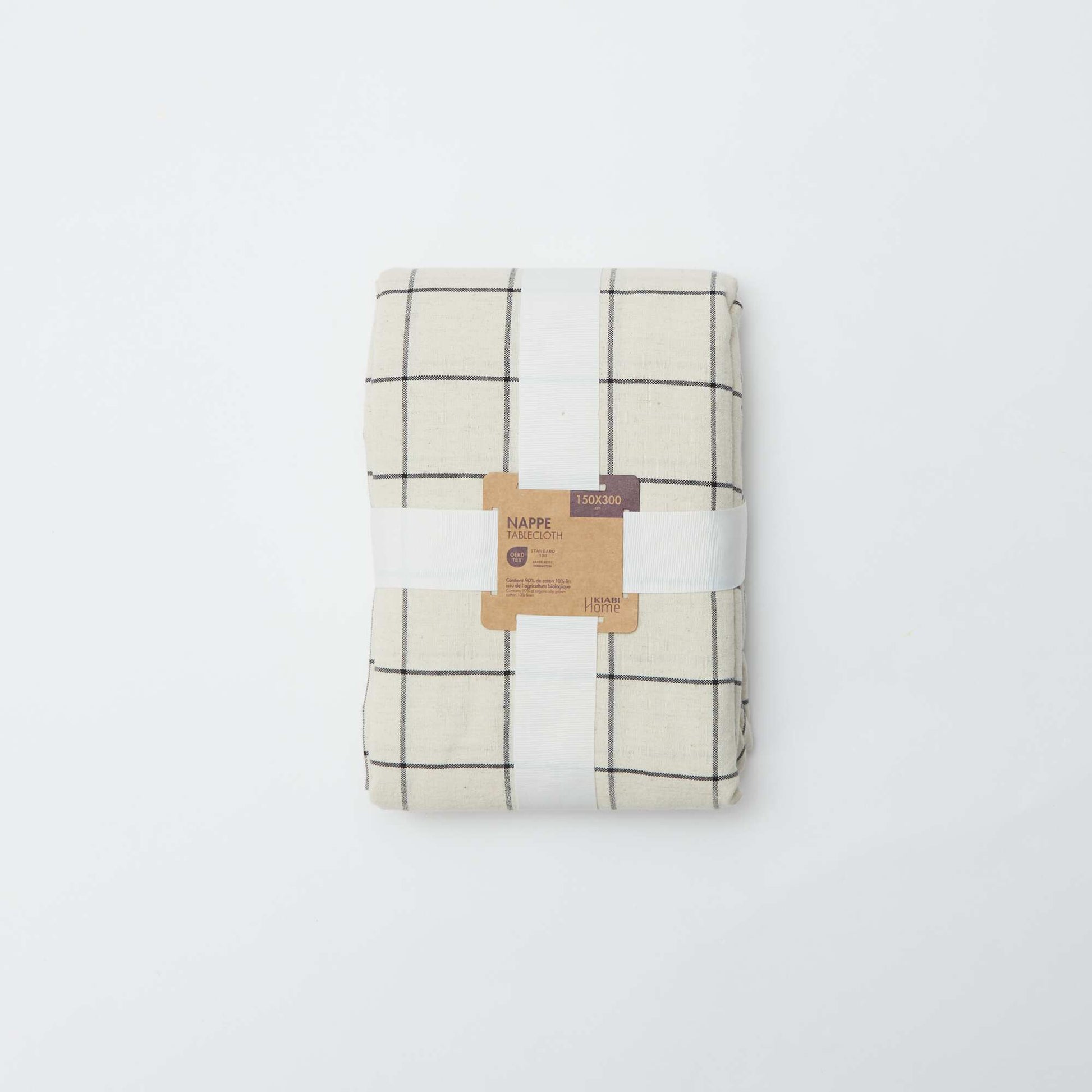 Checkered Tablecloth (150x300 cm) - Kiabi Home BLACK