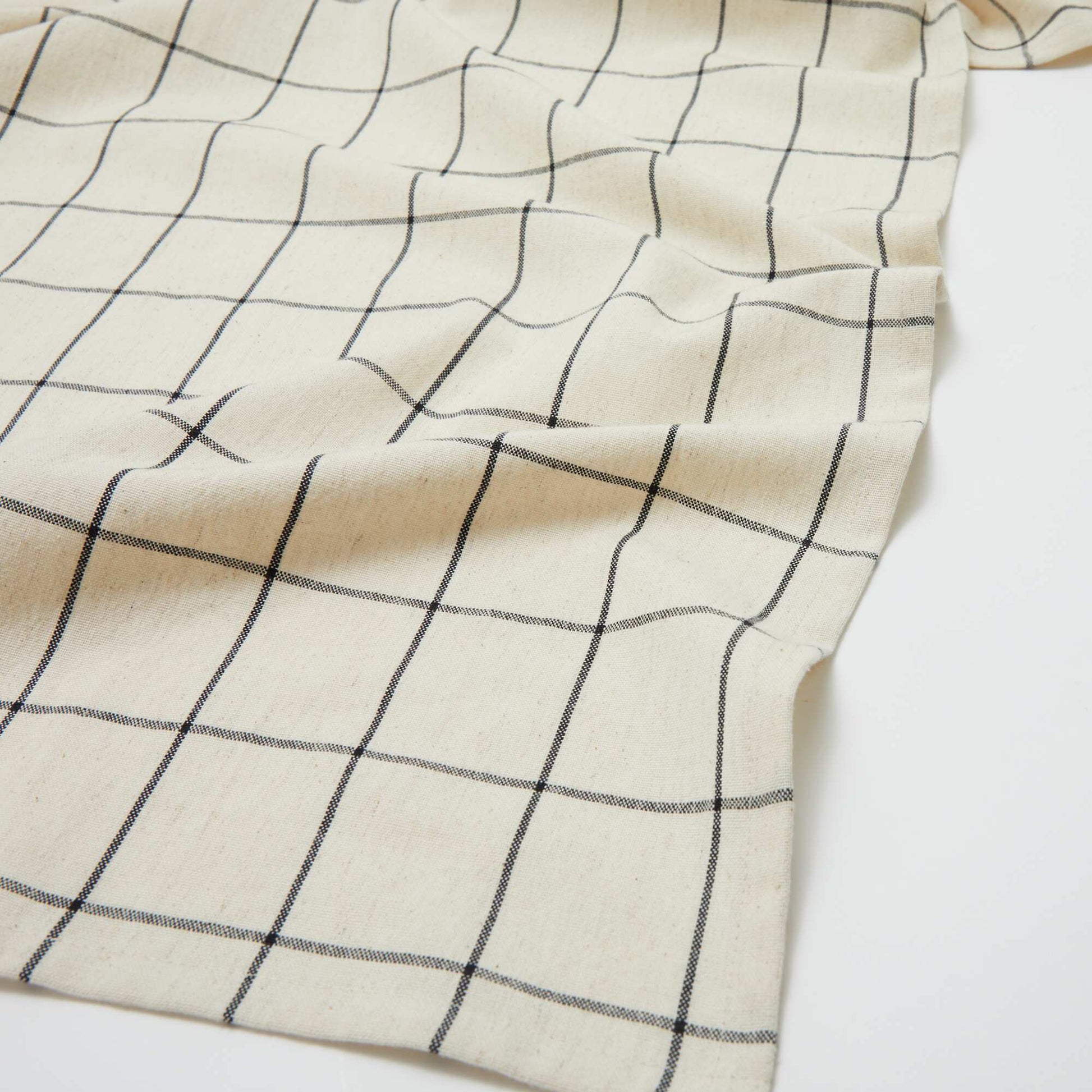 Checkered Tablecloth (150x300 cm) - Kiabi Home BLACK