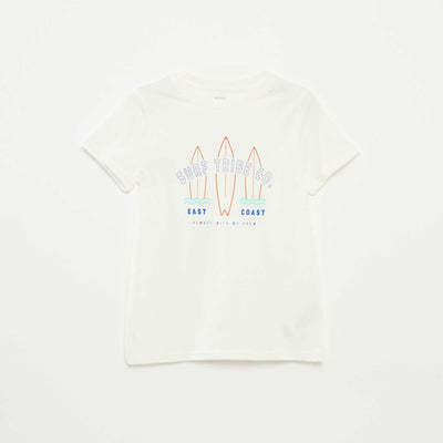 Fun print T-shirt WHITE