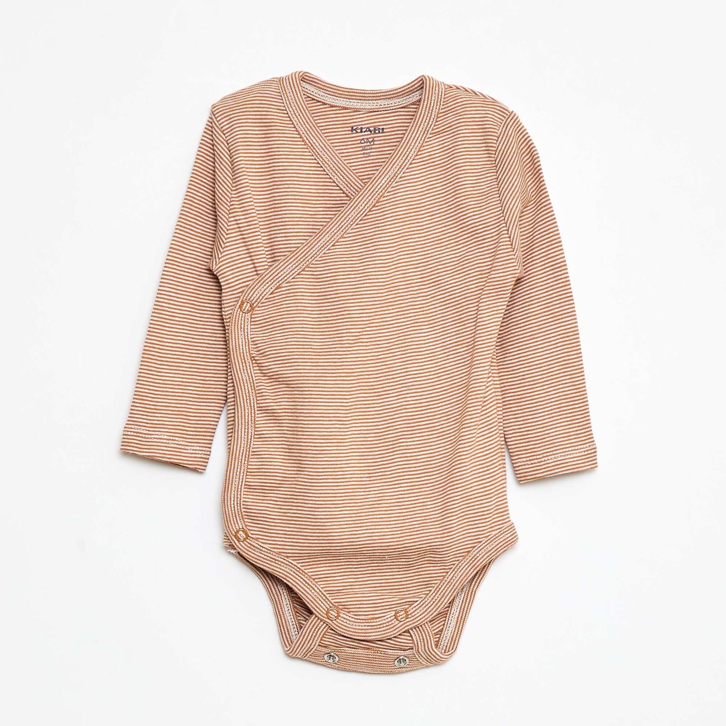 3-Pack of Long-Sleeve Bodysuits with Snap Closure BEIGE