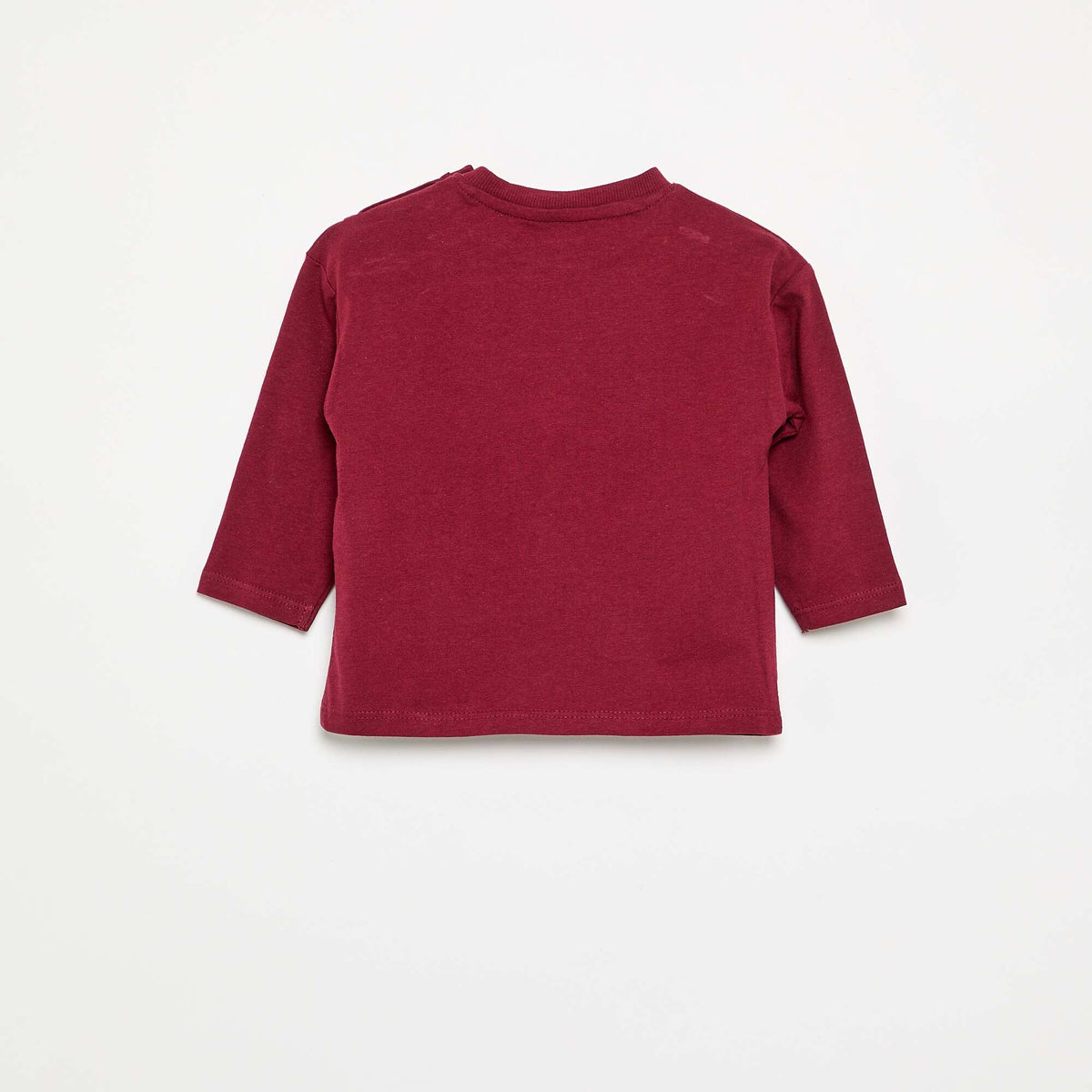 Long-sleeved T-shirt with chest pocket RED
