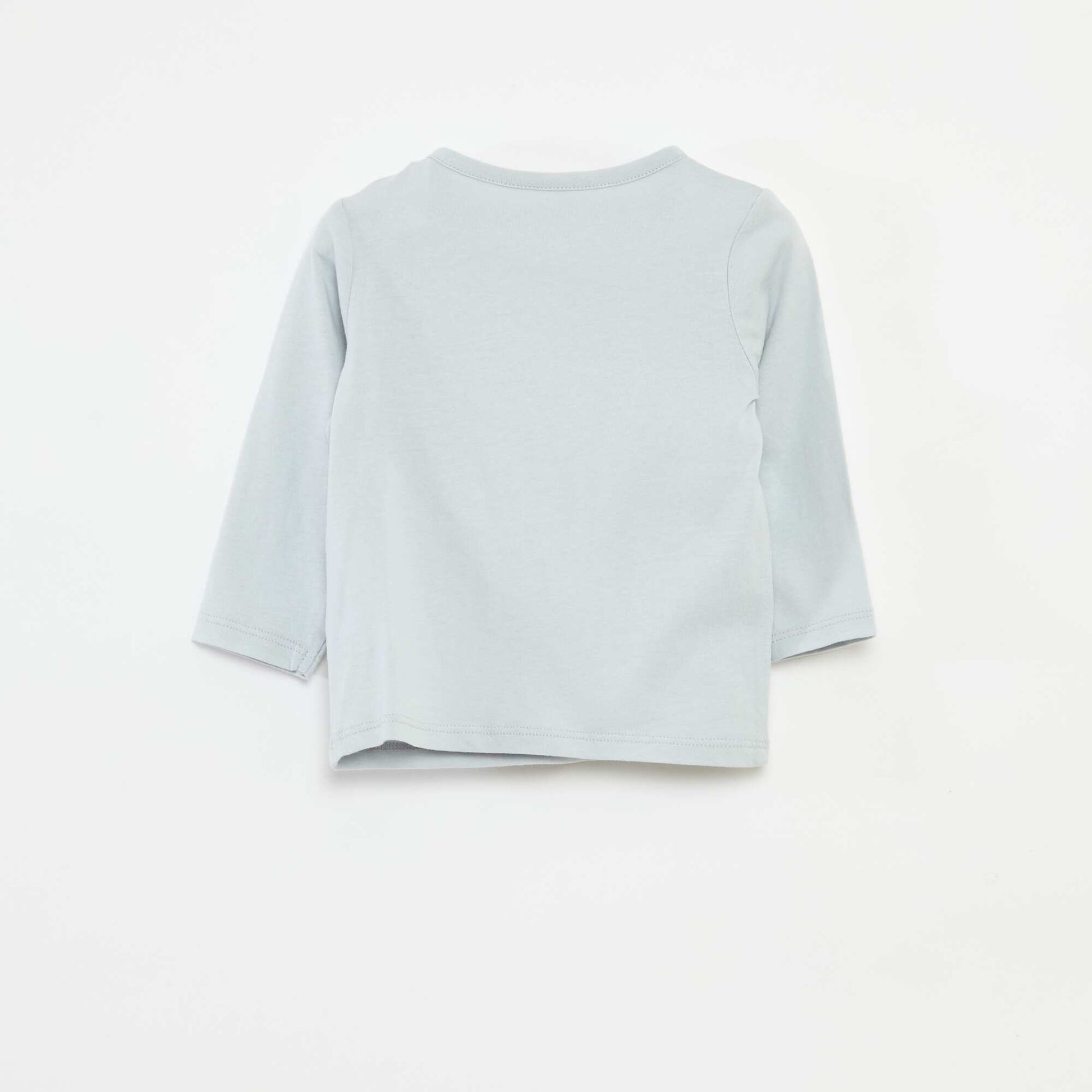 Long-sleeved T-shirt with cute design BLUE