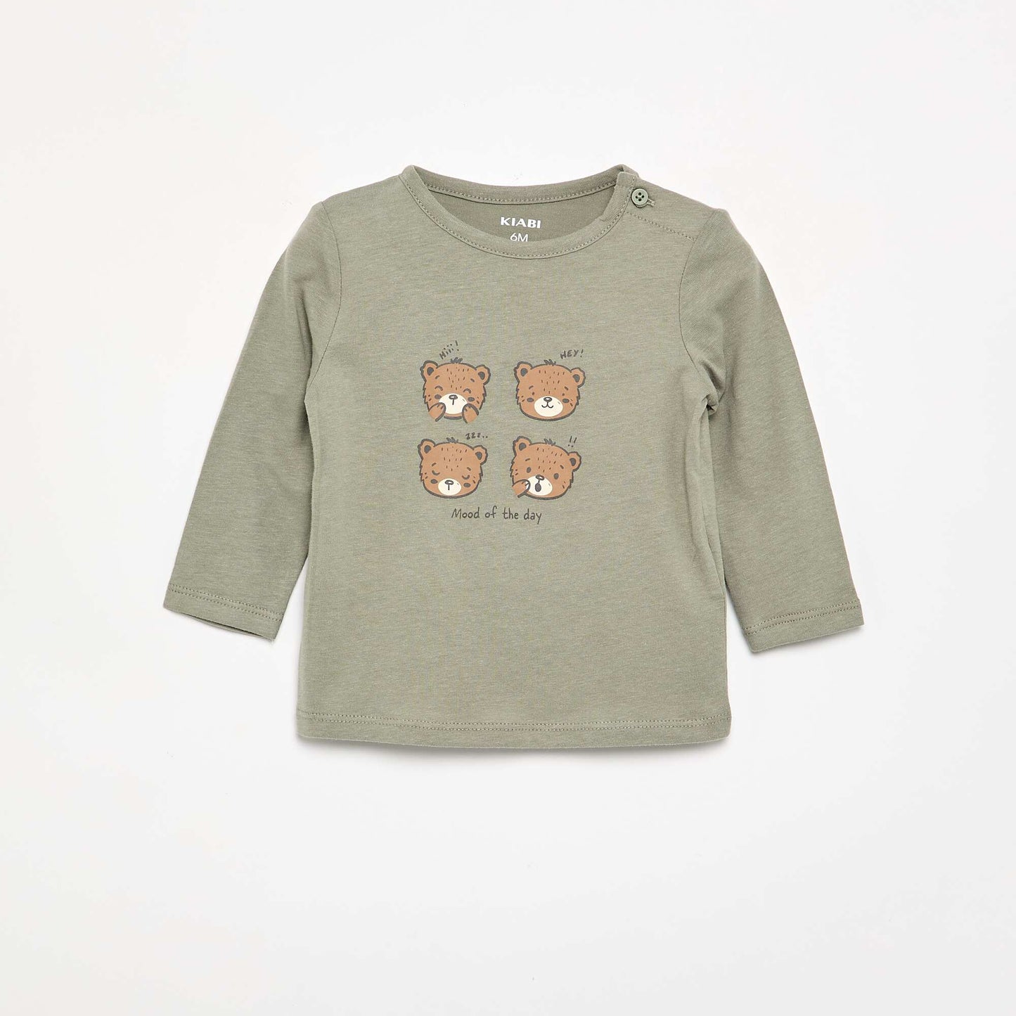 Long-sleeved T-shirt with fun design GREEN