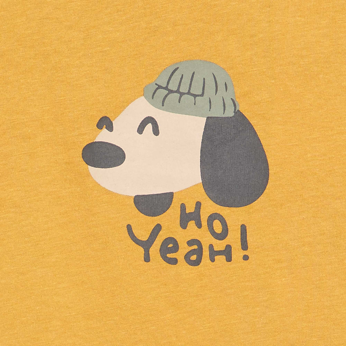 Long-sleeved T-shirt with cute design YELLOW
