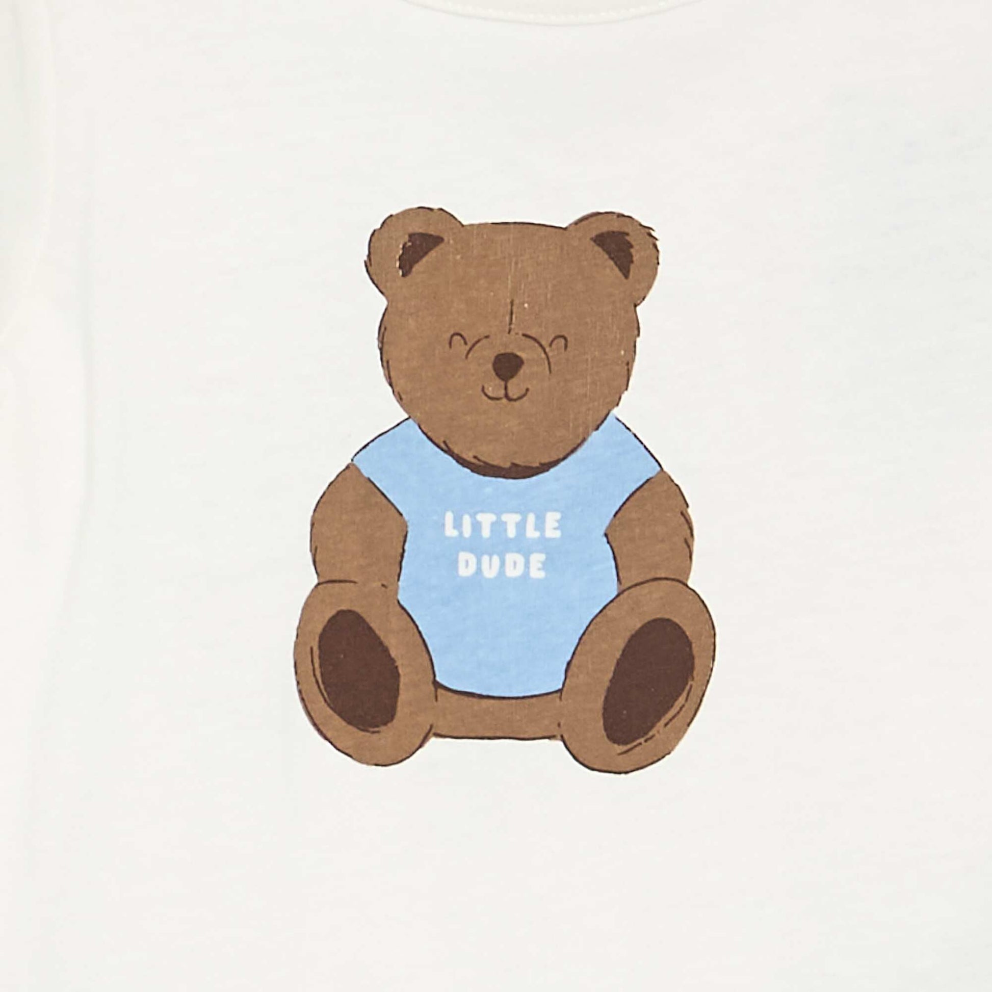 Long-sleeved T-shirt with cute design WHITE