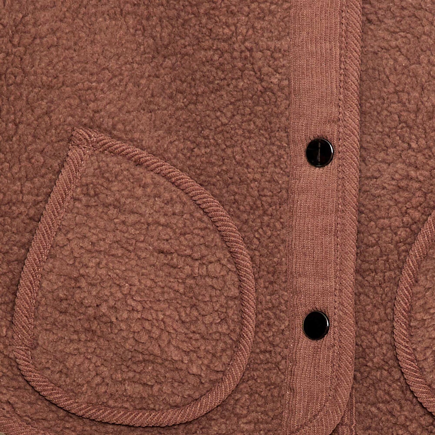 Sleeveless Shearling Effect Jacket BROWN