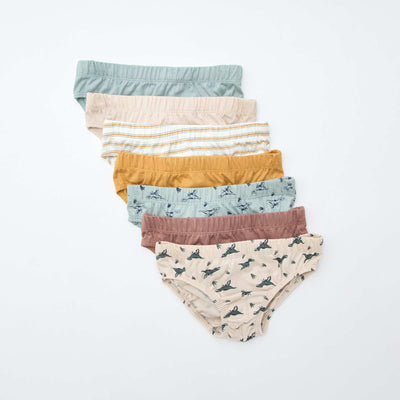 Pack of 7 pairs of printed briefs WHITE