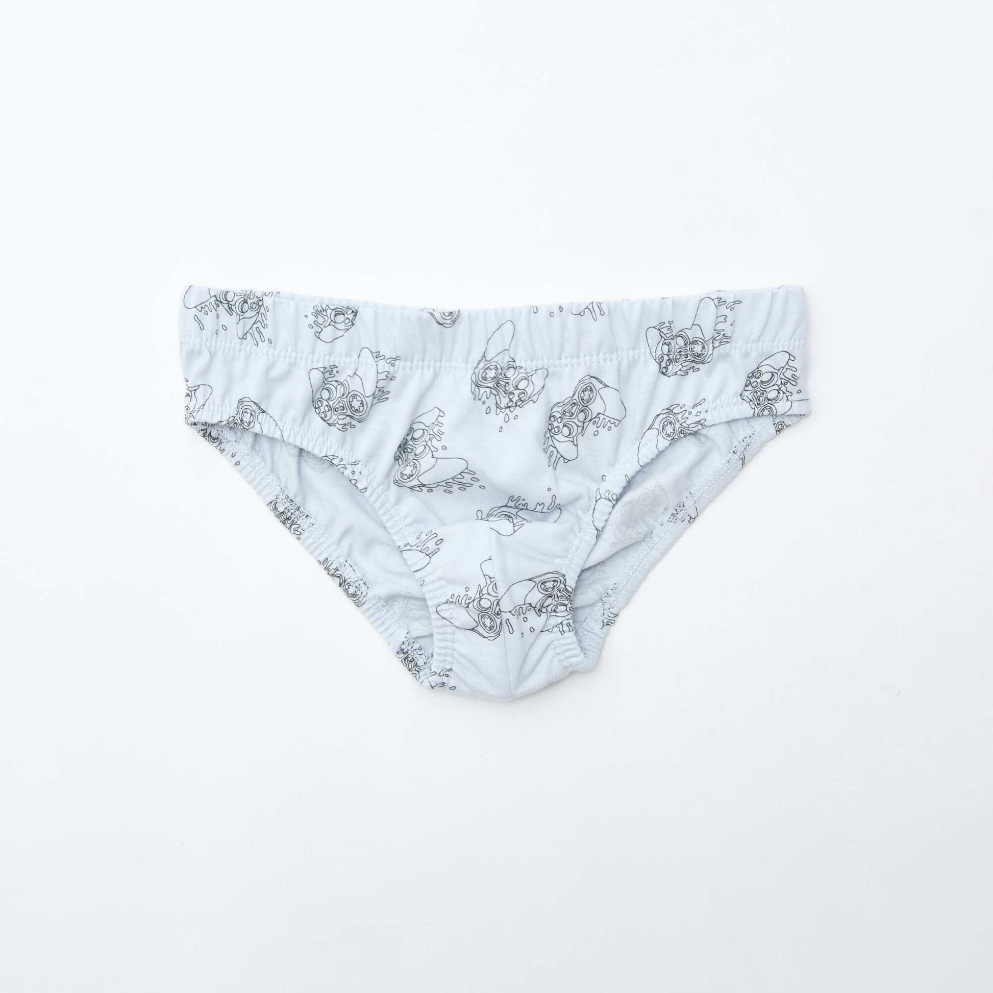 Pack of 7 pairs of printed briefs GREY