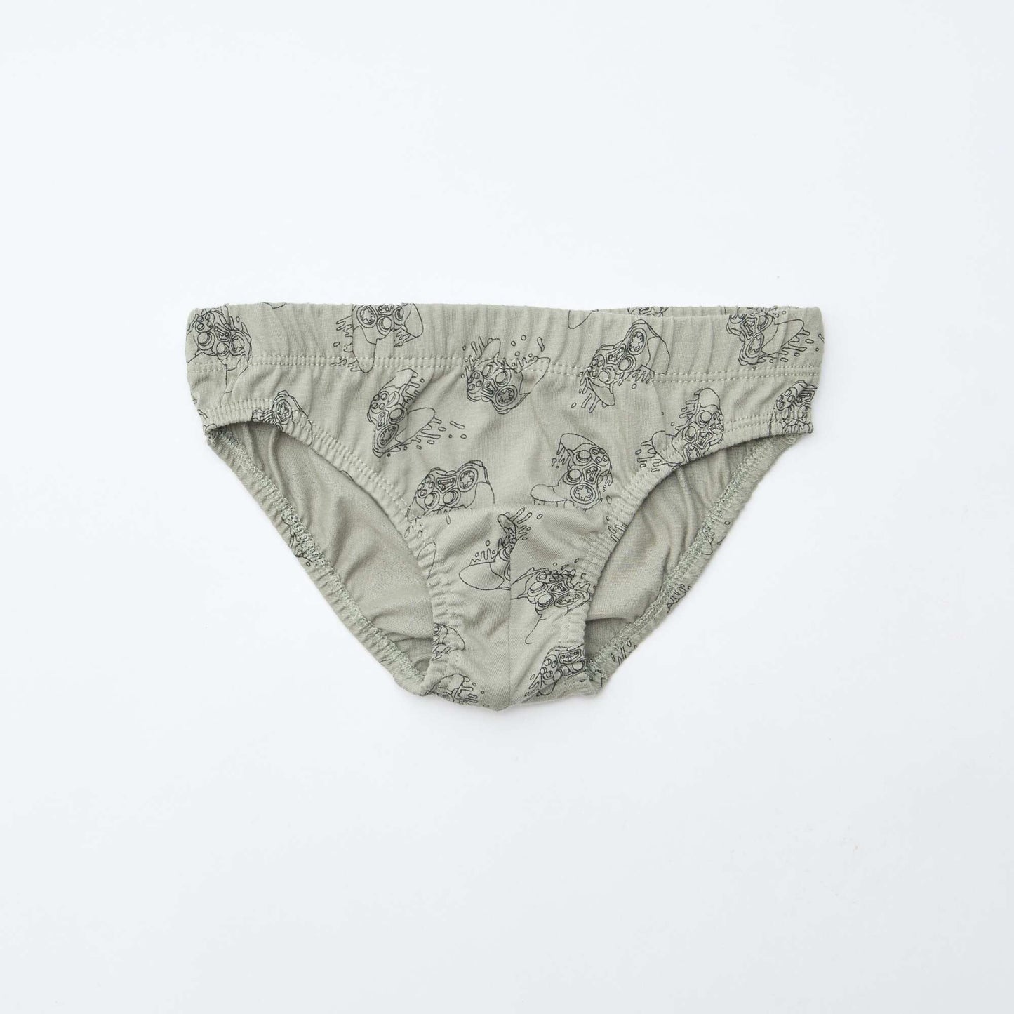 Pack of 7 pairs of printed briefs GREY