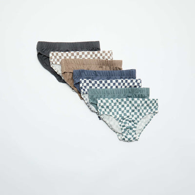 Pack of 7 pairs of printed briefs GREY