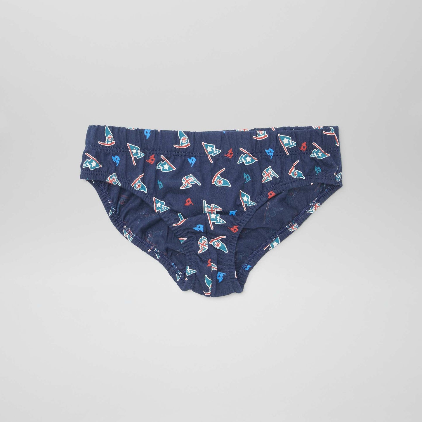 Pack of 7 pairs of printed briefs BLUE
