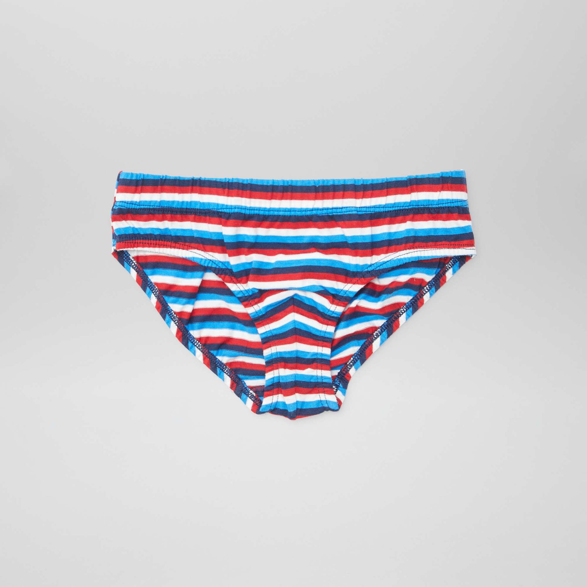 Pack of 7 pairs of printed briefs BLUE