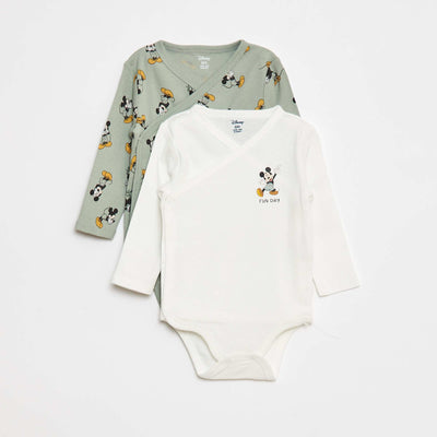 Pack of 2 Disney Mickey Mouse bodysuits GREEN