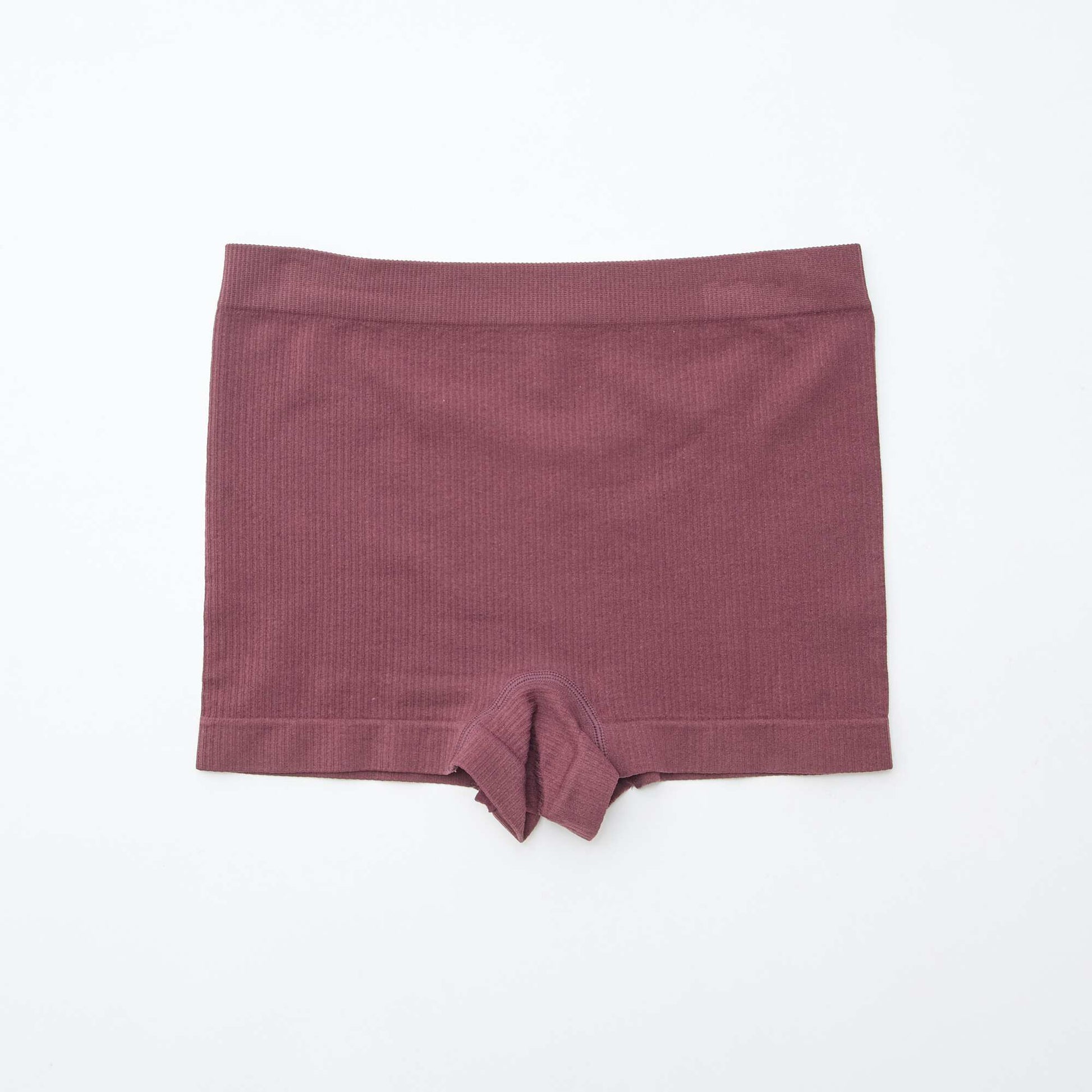 Pack of 2 pairs of ribbed knit boy shorts PINK