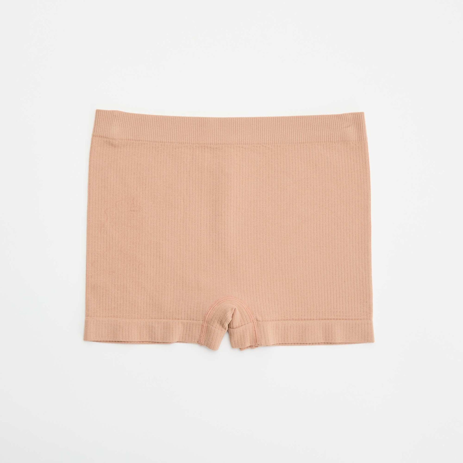 Pack of 2 pairs of ribbed knit boy shorts PINK