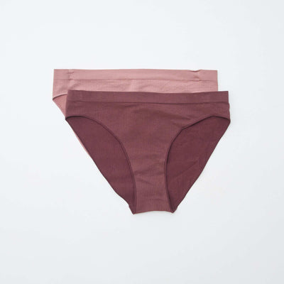 Pack of 2 pairs of plain briefs PINK