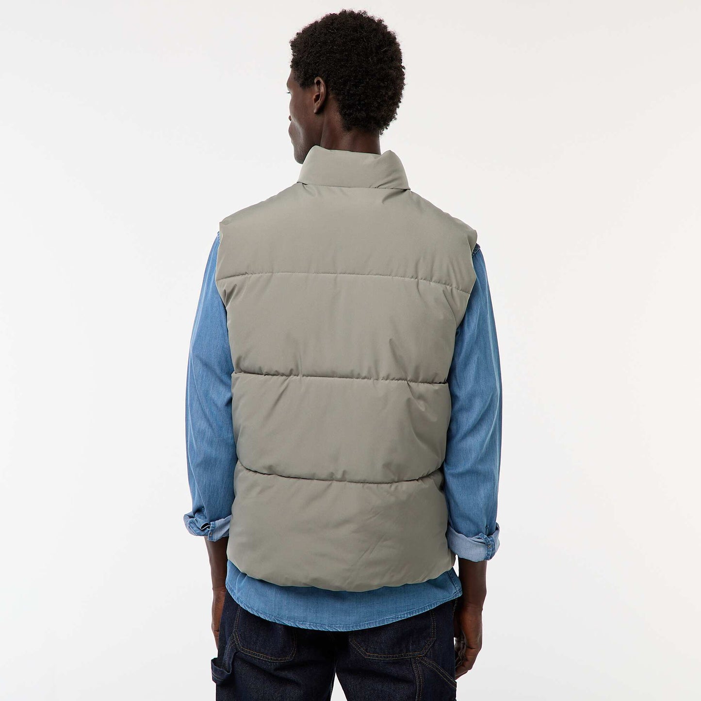 Warm Sleeveless Padded Jacket KHAKI