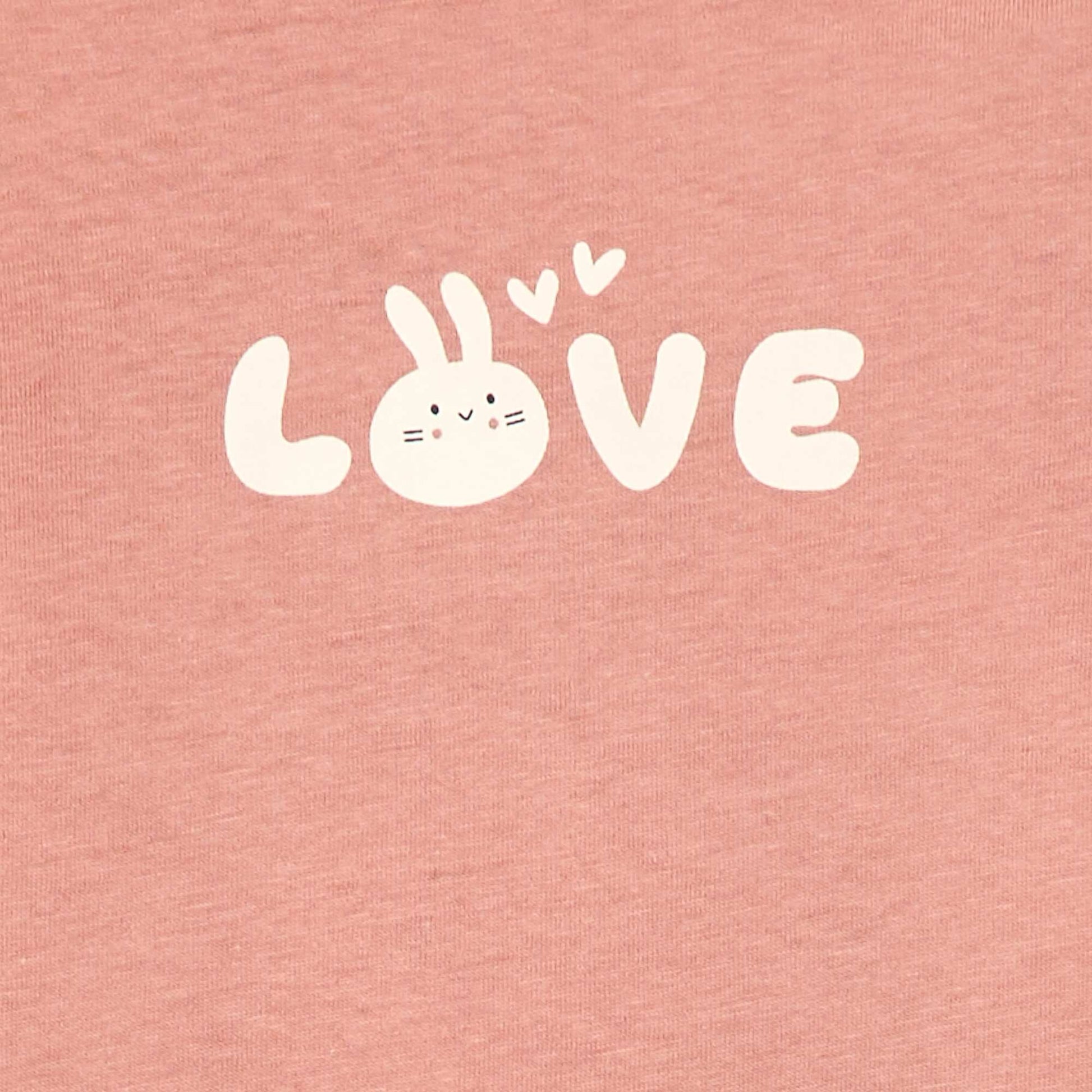 Long-sleeved printed T-shirt PINK