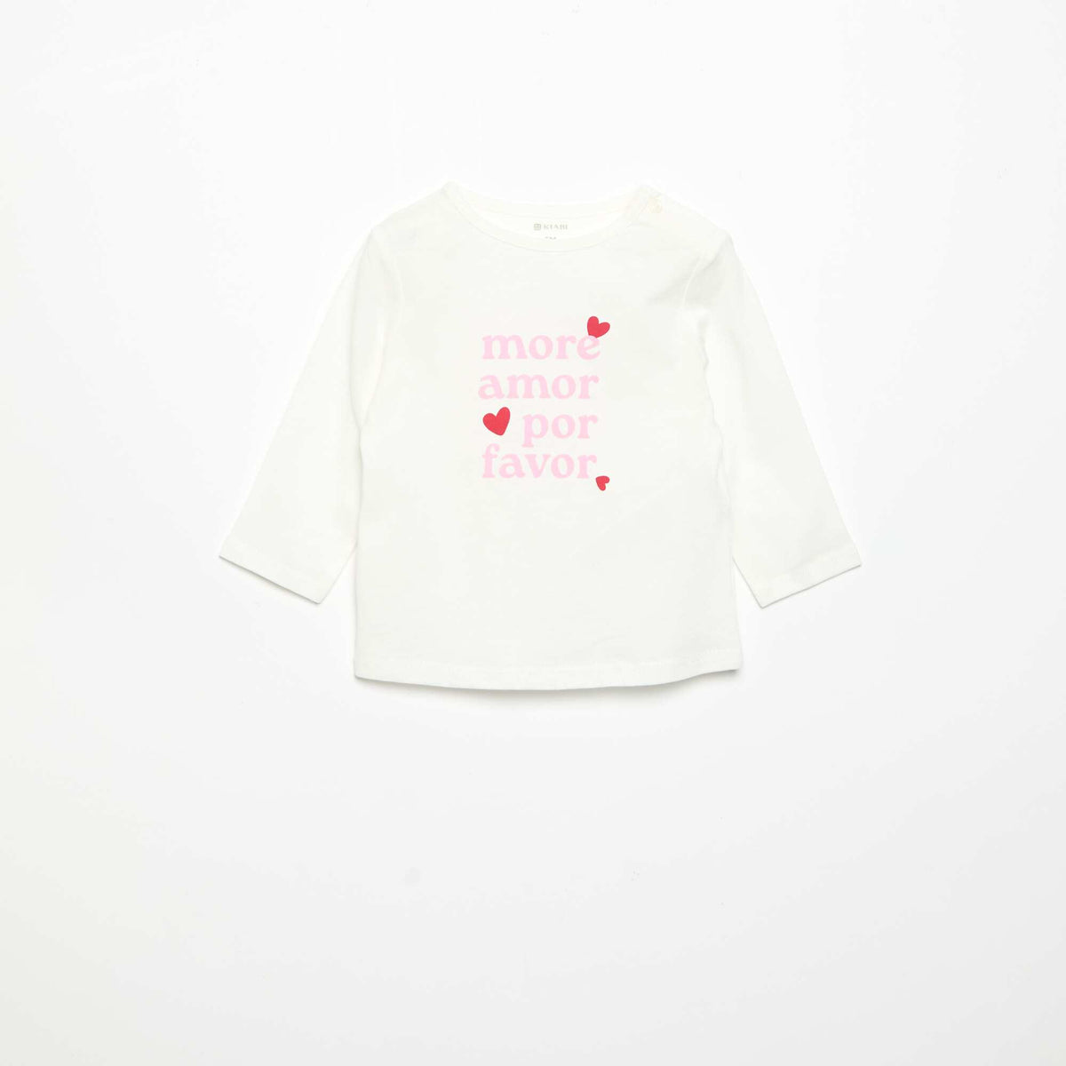 Printed Long-Sleeve T-shirt WHITE