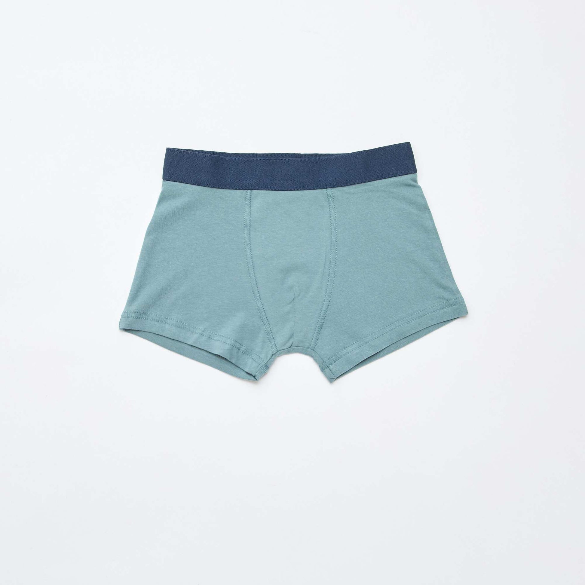 Pack of 5 pairs of plain and printed boxer shorts GREY