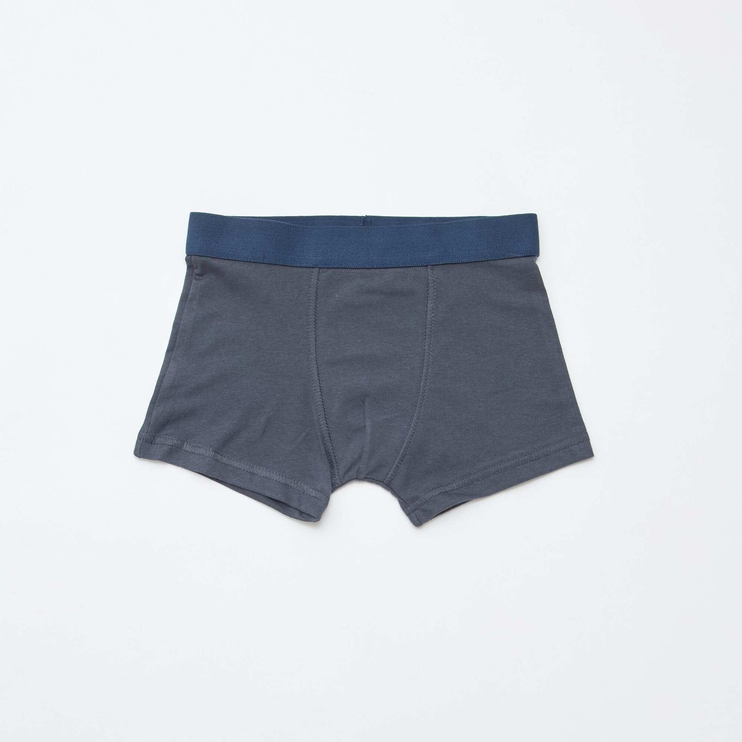 Pack of 5 pairs of plain and printed boxer shorts GREY