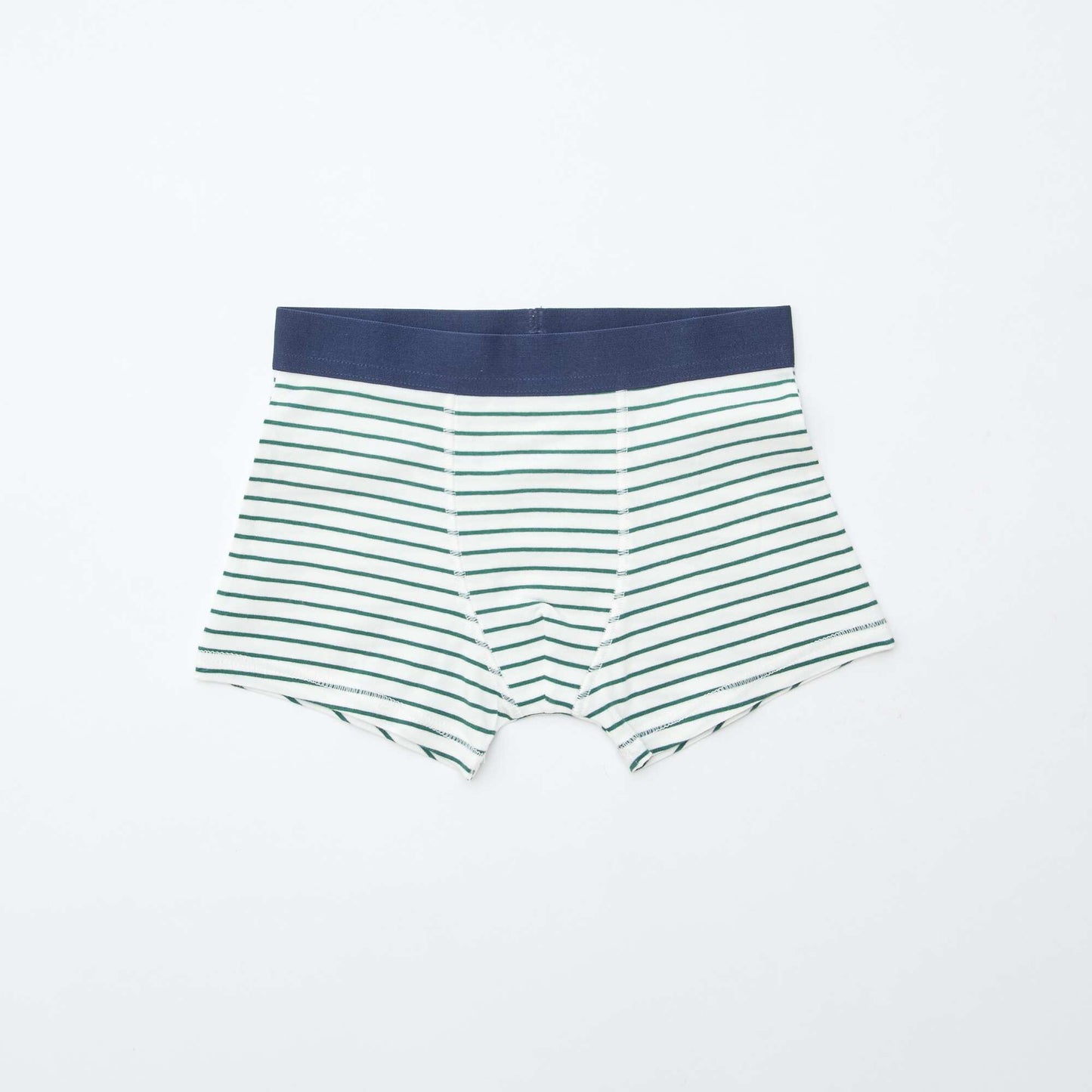 Pack of 5 pairs of plain and printed boxer shorts BLUE