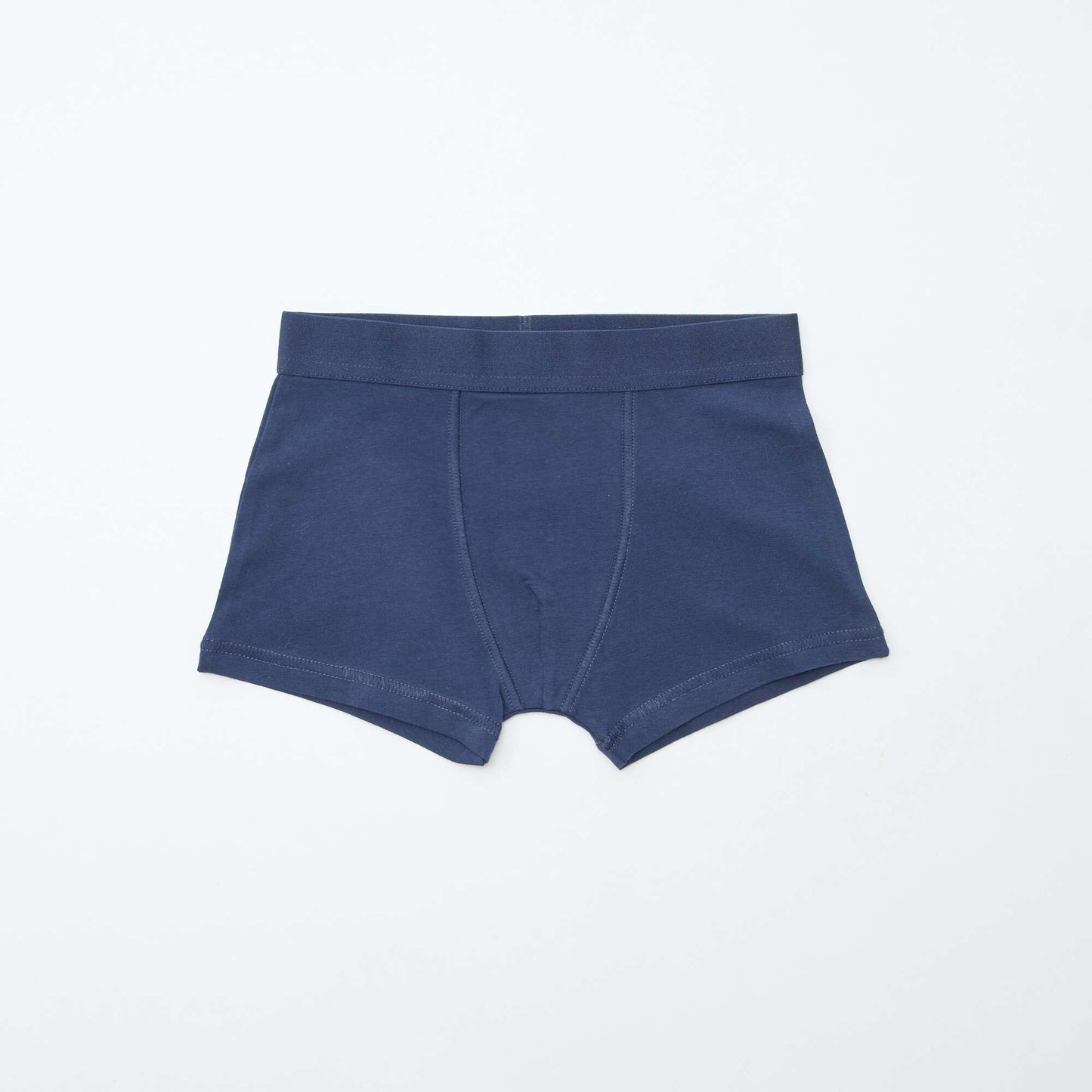 Pack of 5 pairs of plain and printed boxer shorts BLUE