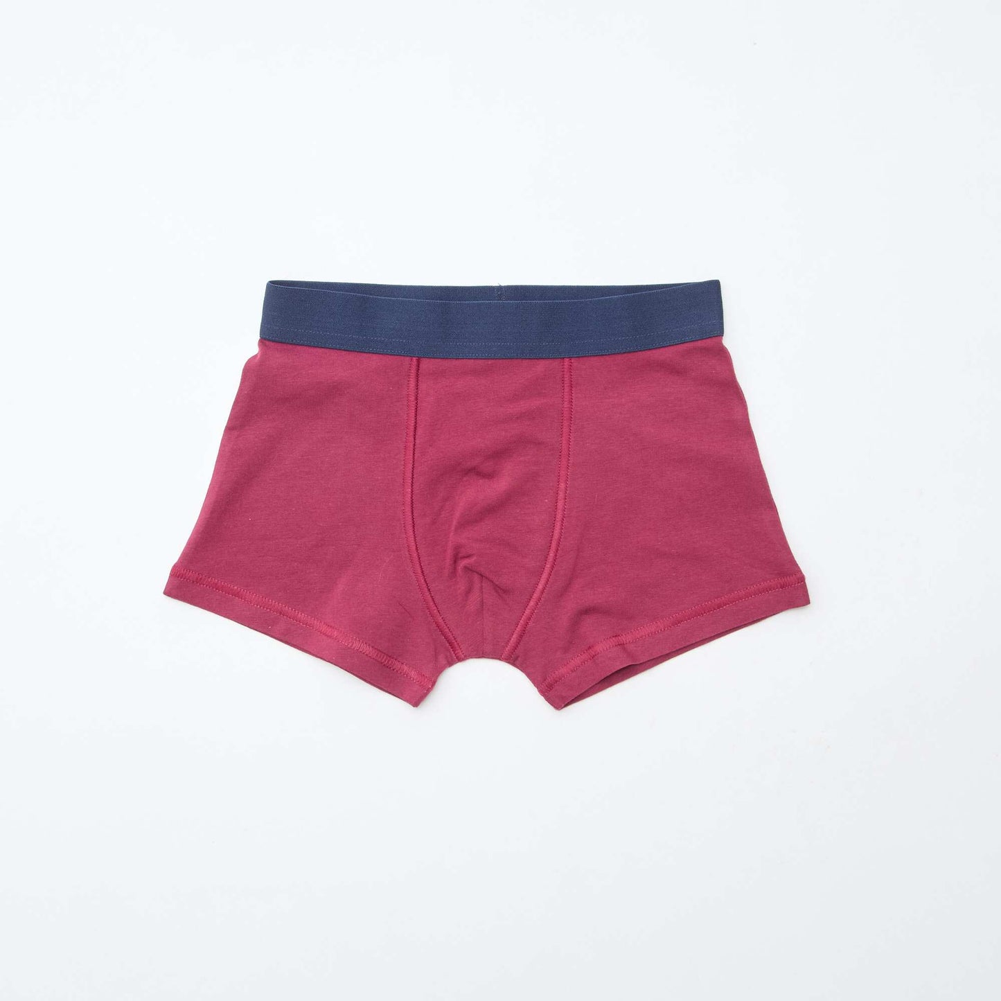 Pack of 5 pairs of plain and printed boxer shorts BLUE