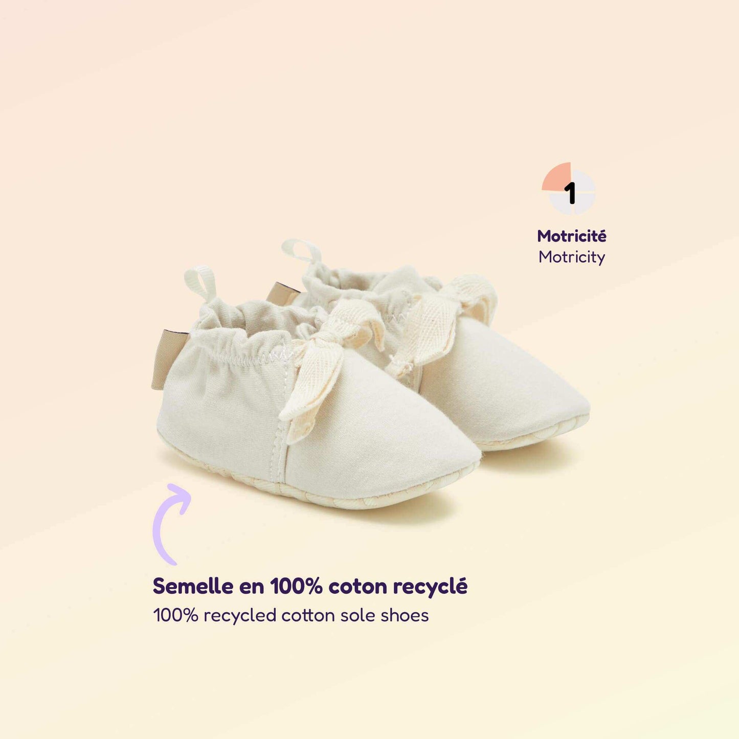 Motor Skills 1 \'Rolling Over\' Booties - Kitchoun BEIGE