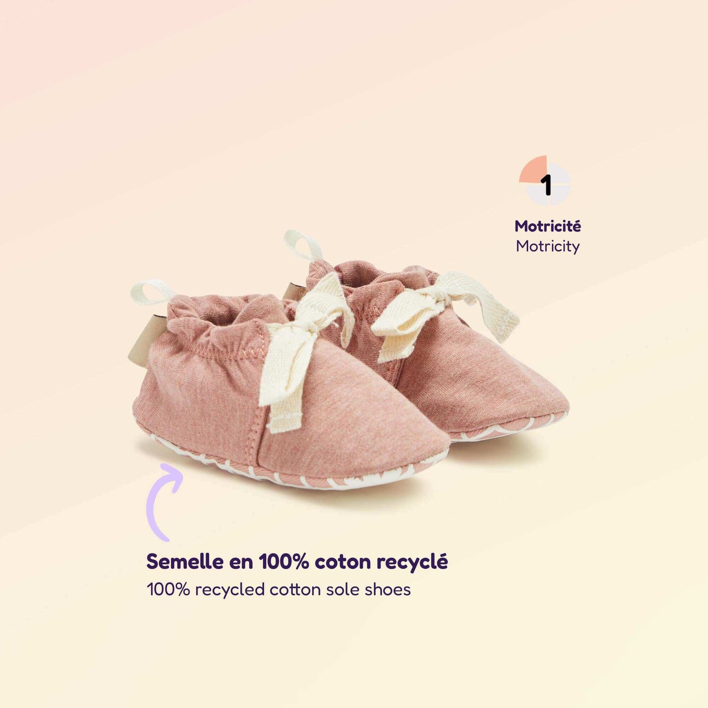 Motor Skills 1 \'Rolling Over\' Booties - Kitchoun PINK