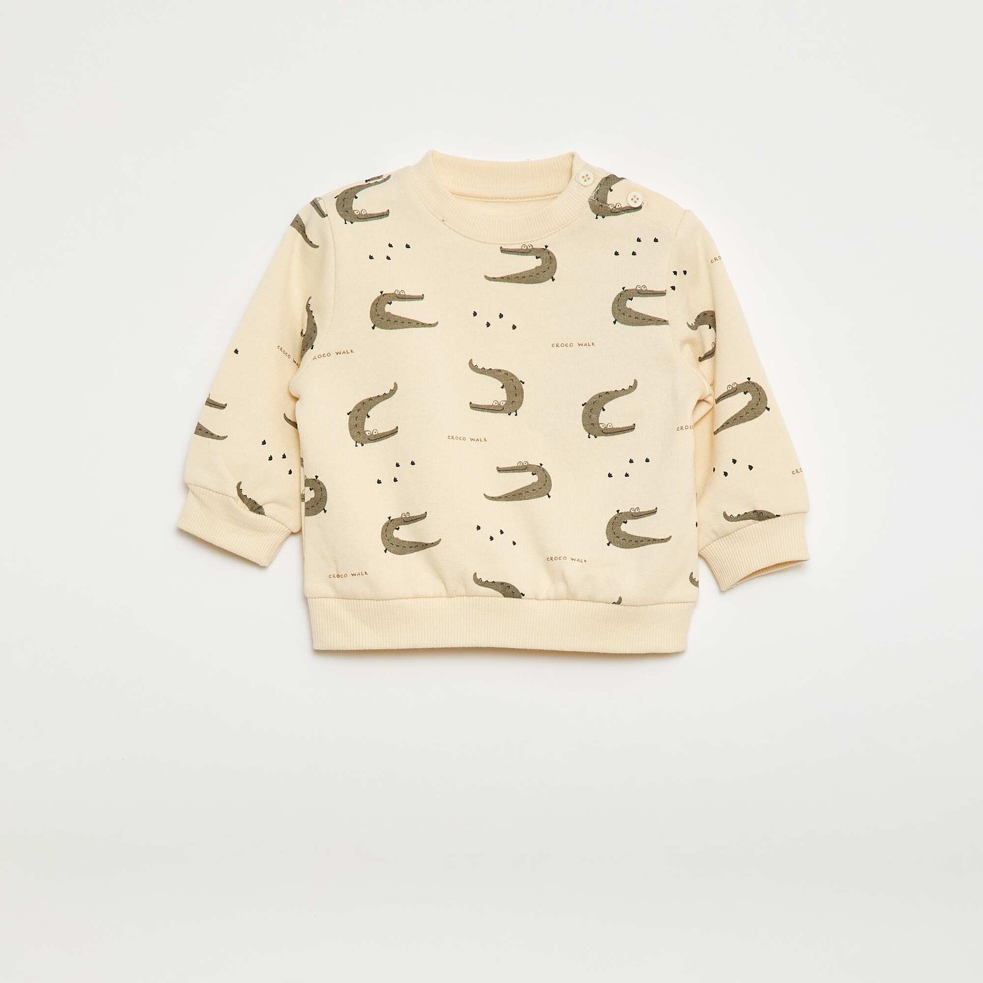 2-piece sweatshirt + trousers set WHITE