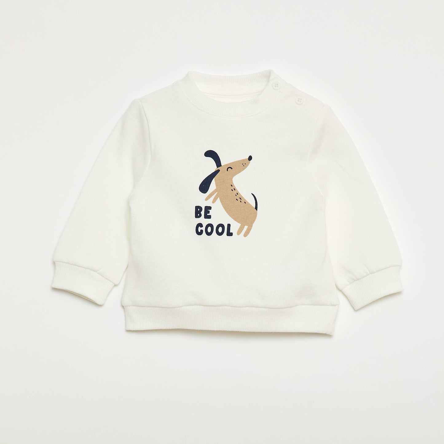 2-piece sweatshirt + trousers set BEIGE