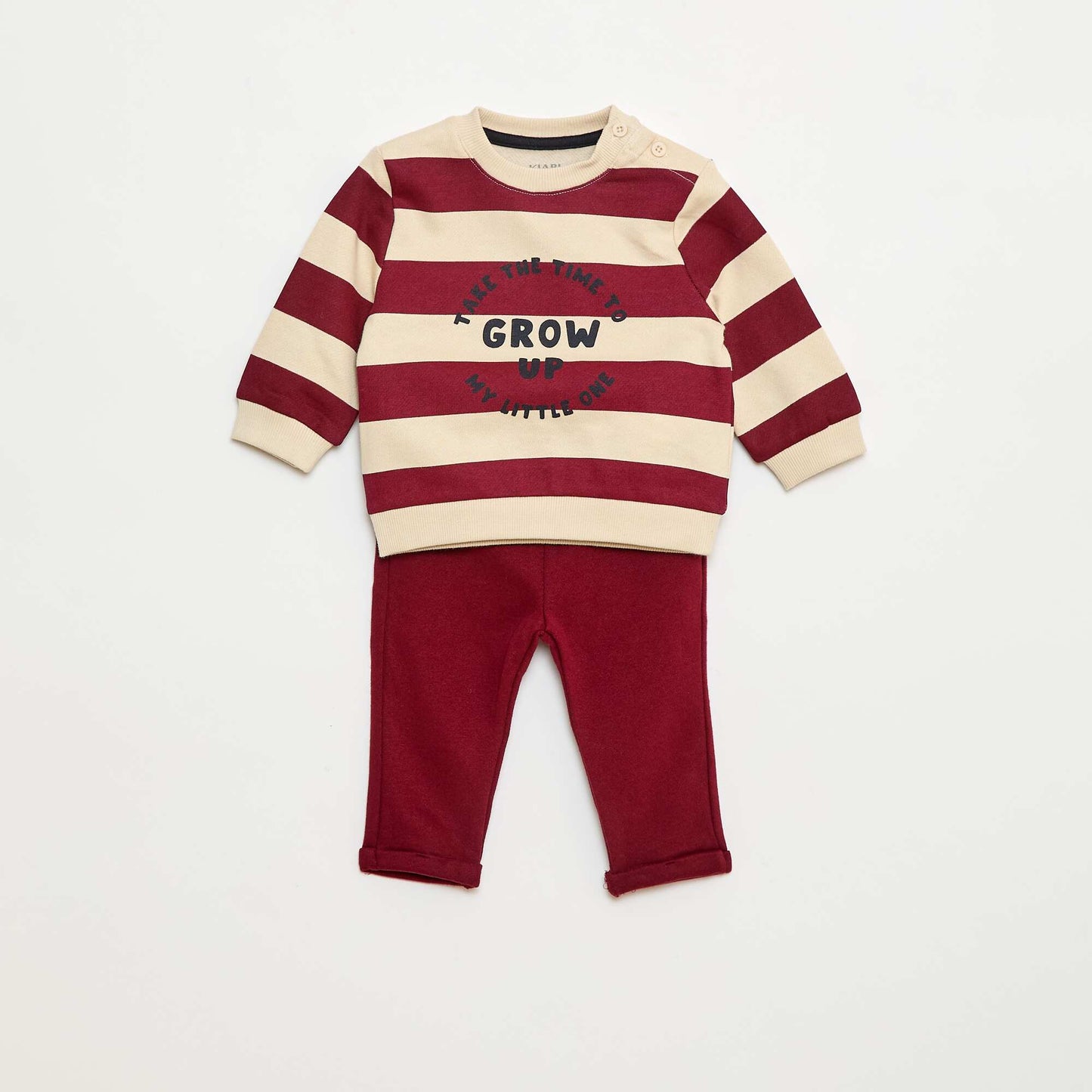 2-piece sweatshirt + trousers set RED