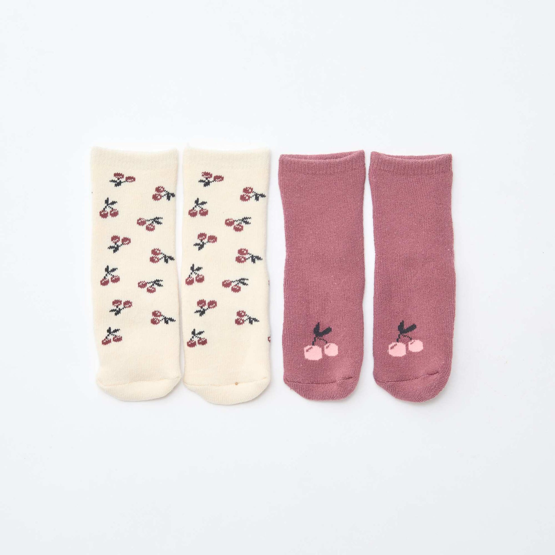 Pair of non-slip novelty socks BEIGE