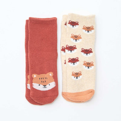 Pair of Non-Slip Novelty Socks BROWN