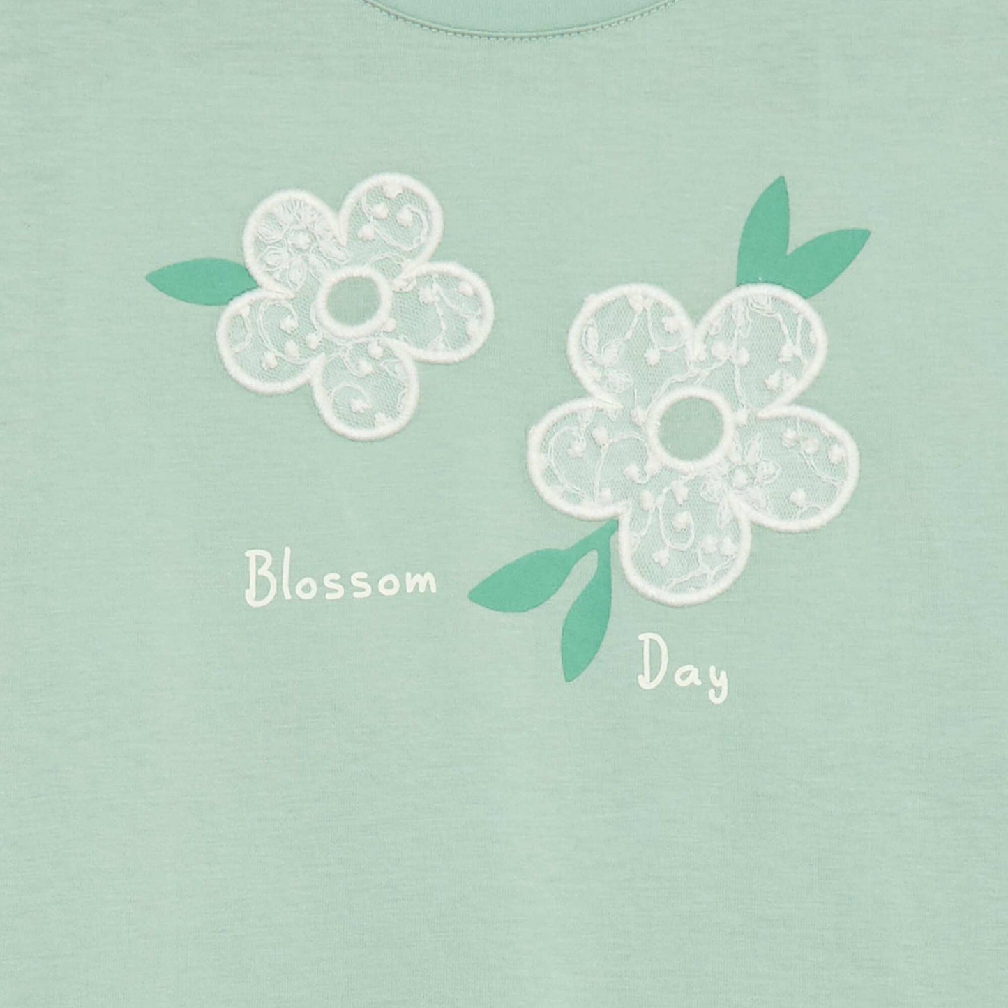 Long-sleeved sequined T-shirt BLUE