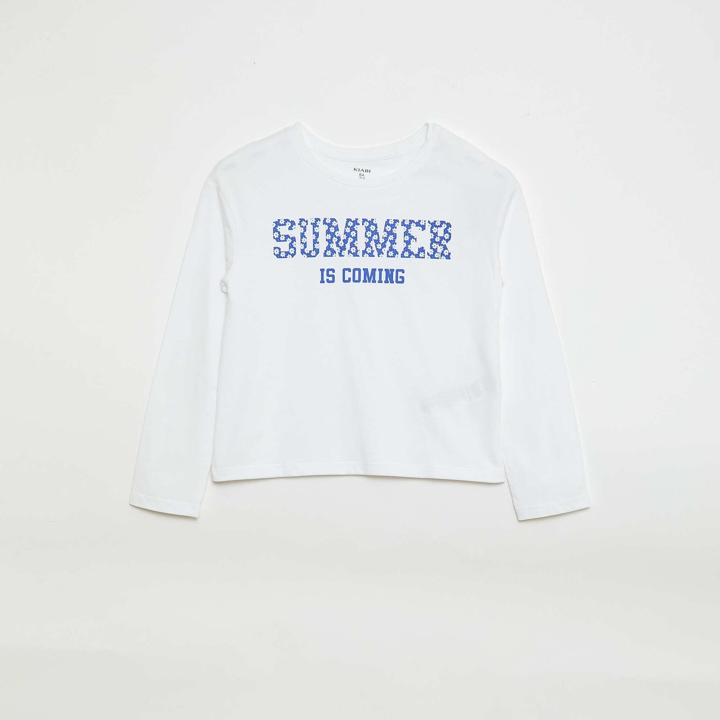 Long-sleeved printed T-shirt WHITE