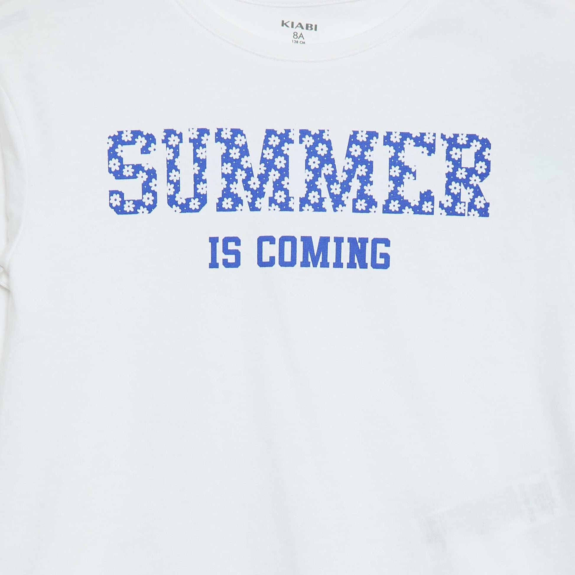 Long-sleeved printed T-shirt WHITE