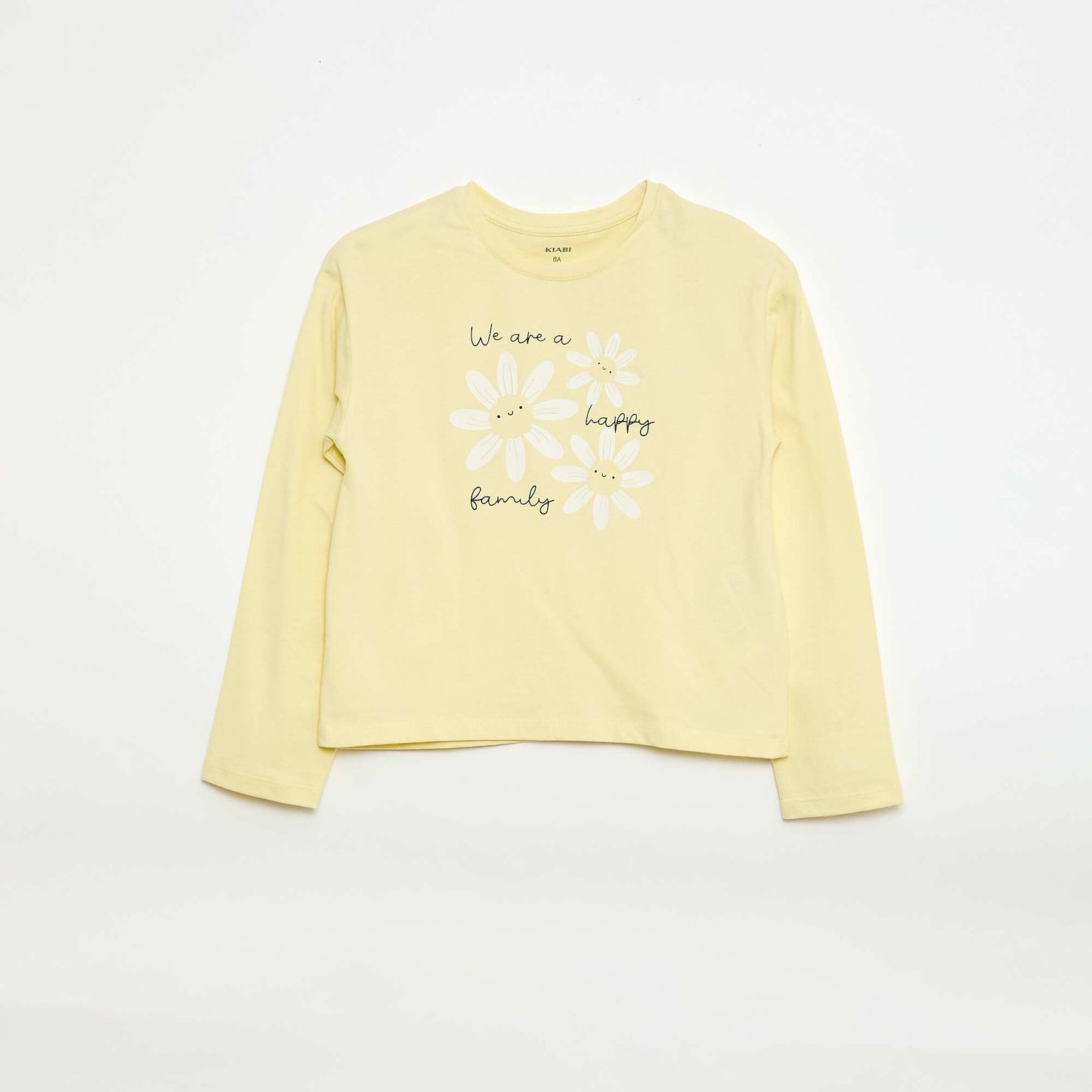 Long-sleeved printed T-shirt YELLOW