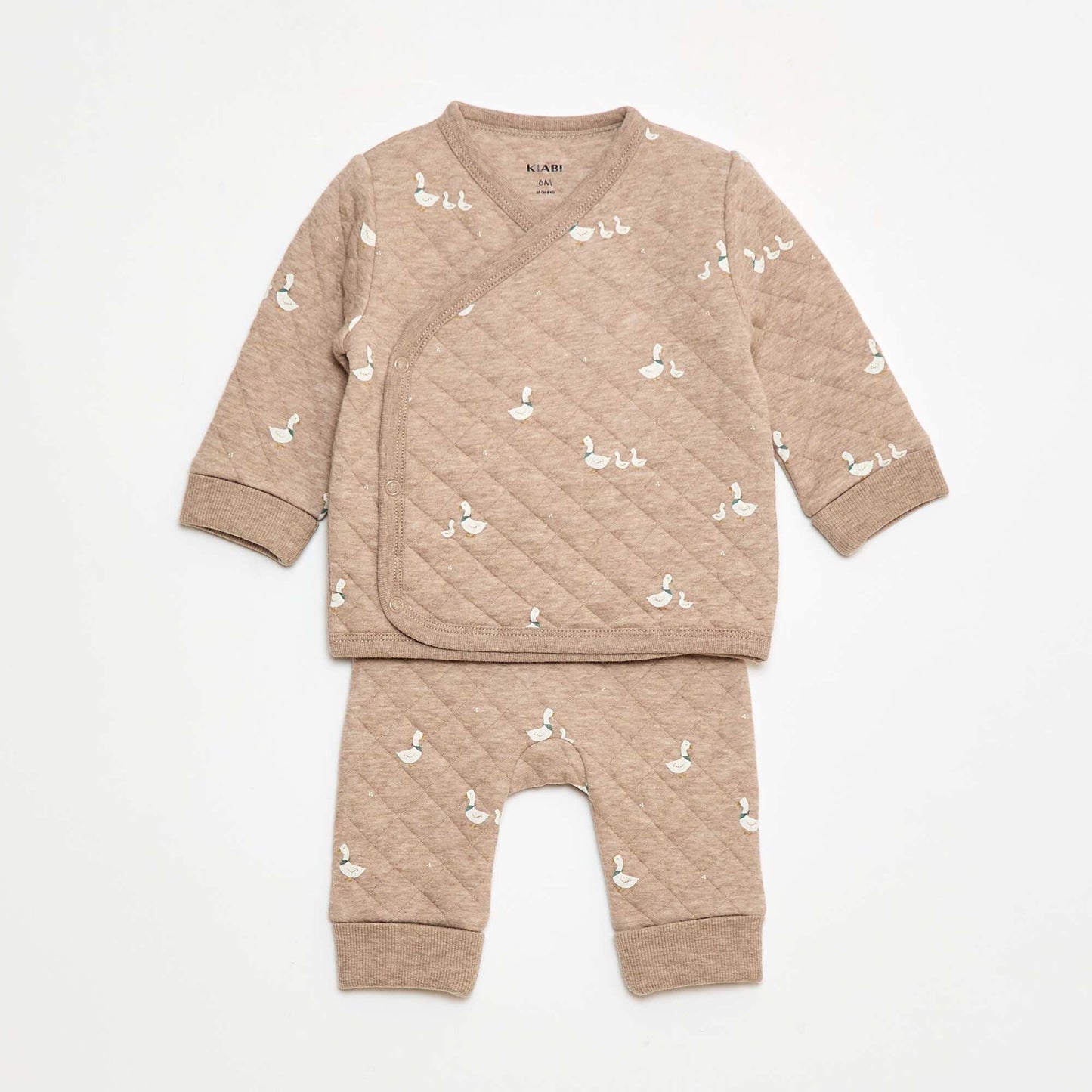 Cotton Jersey Pyjama Set BEIGE