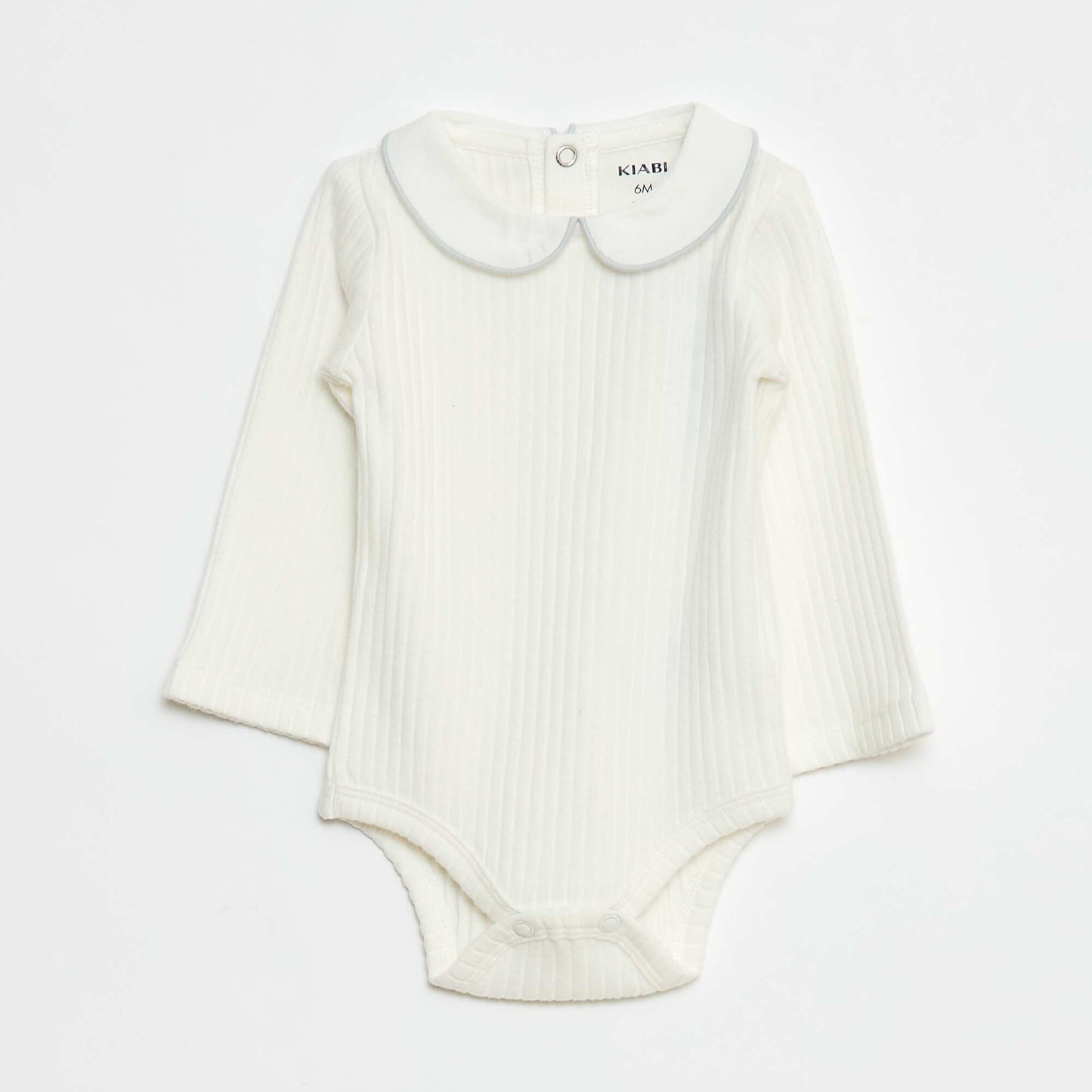 2-Pack Ribbed Knit Bodysuits WHITE
