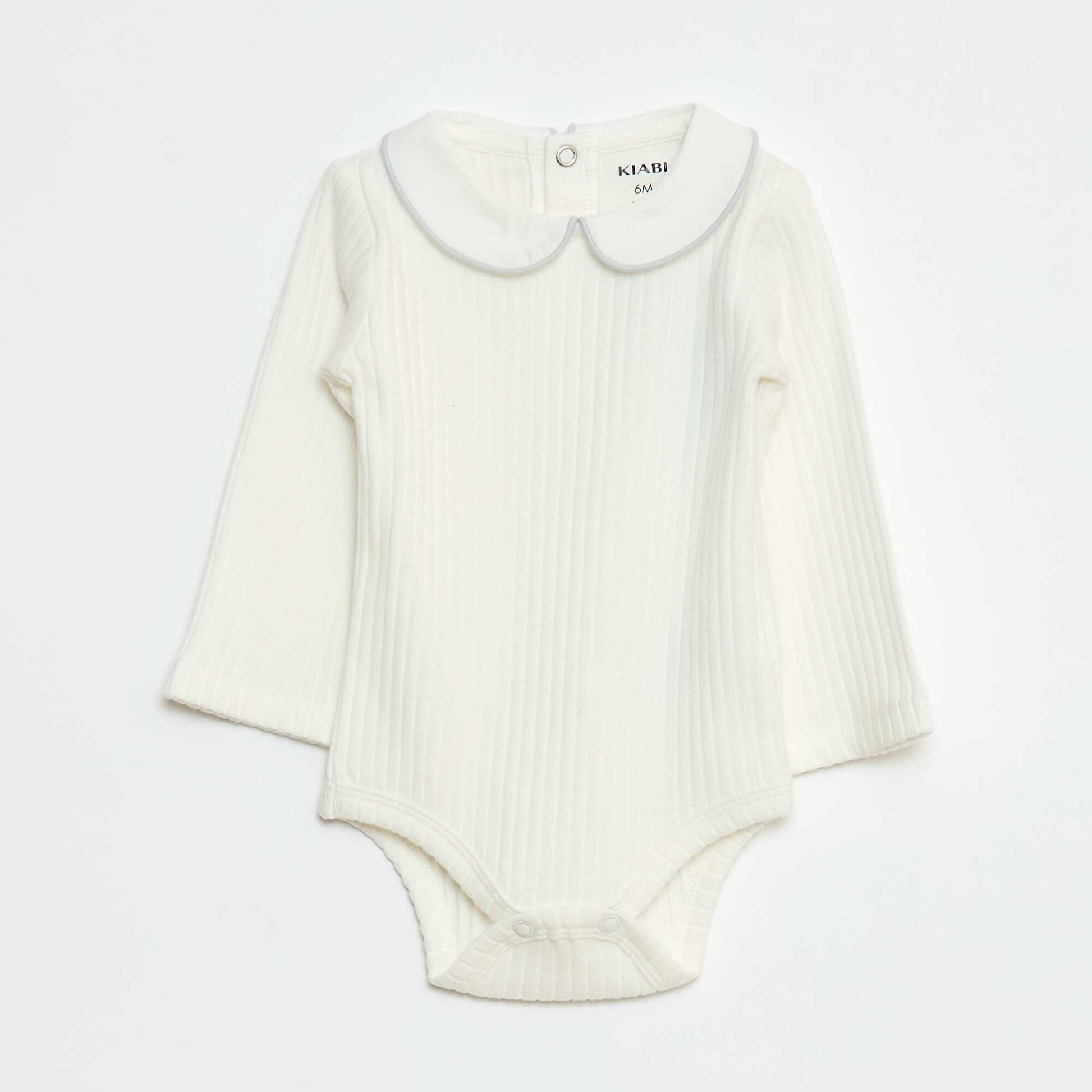 2-Pack Ribbed Knit Bodysuits WHITE