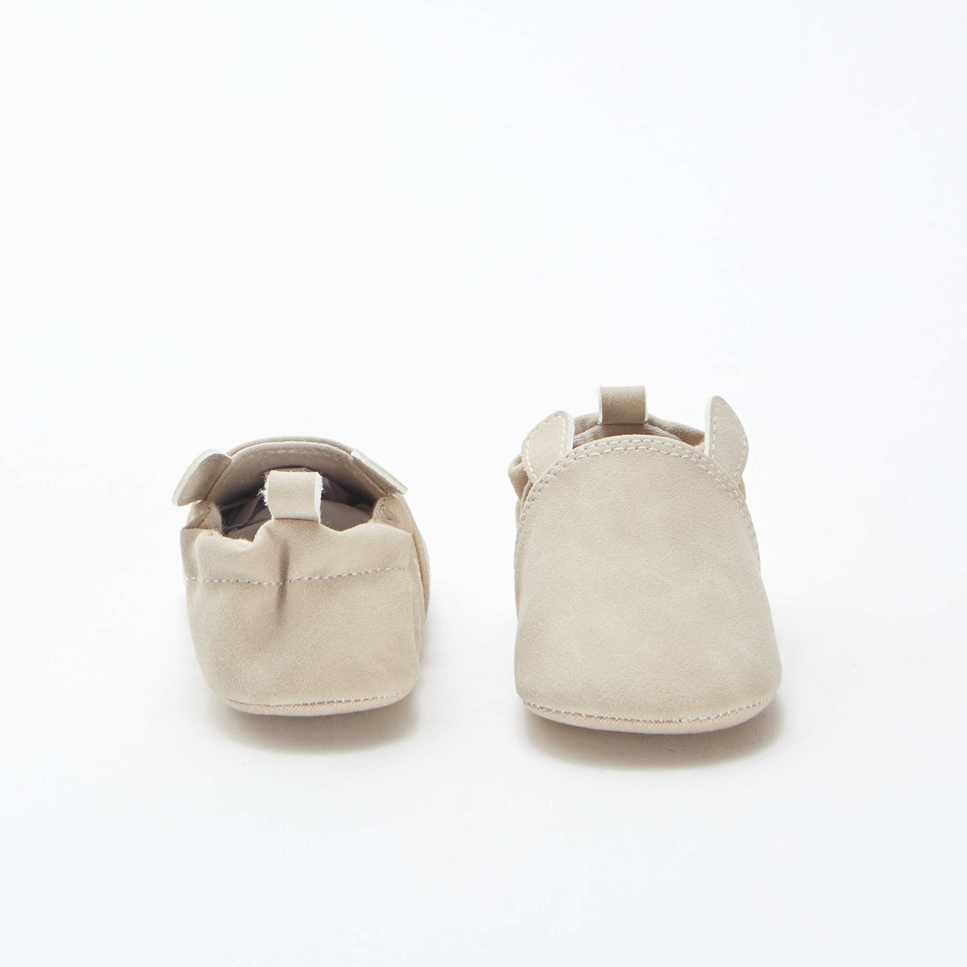 Suedette slippers with 3D ears PINK