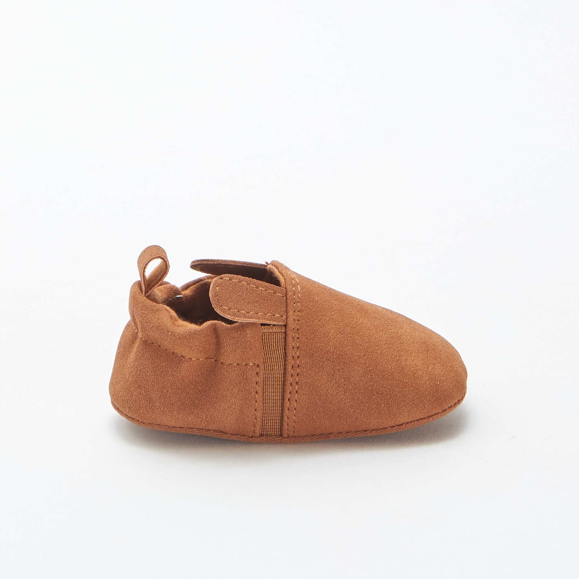 Suedette slippers with 3D ears WHITE