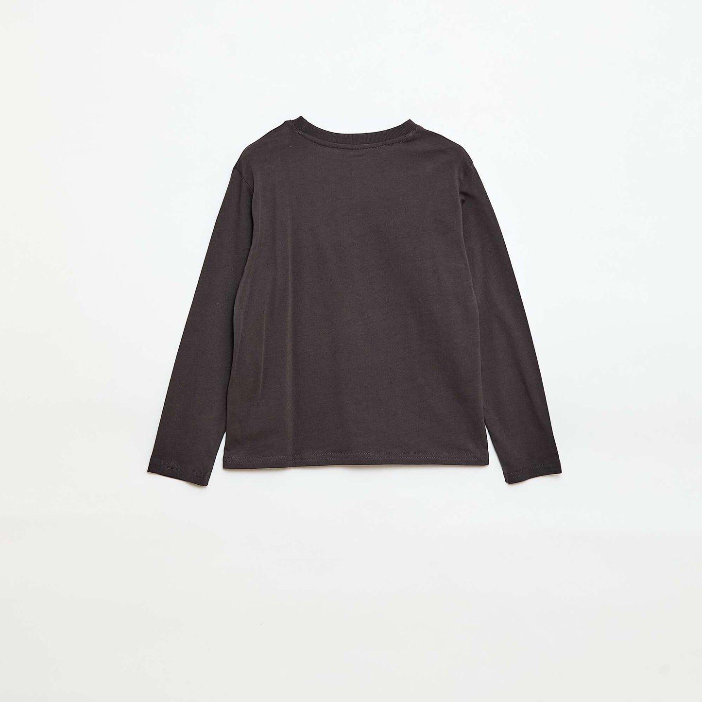 Printed long-sleeved T-shirt GREY