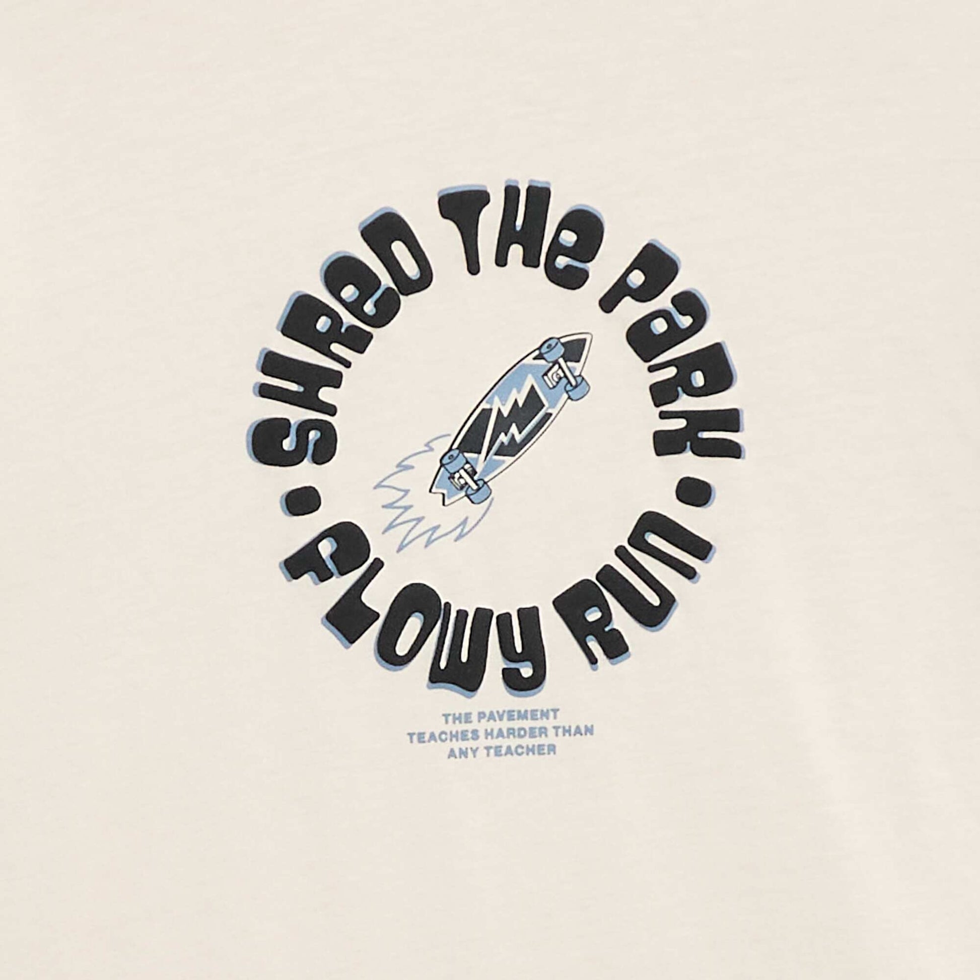 Printed long-sleeved T-shirt BEIGE